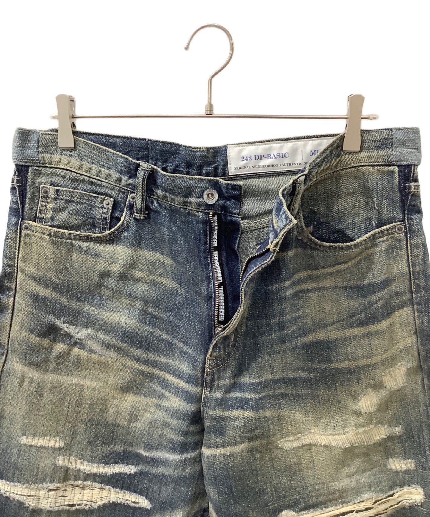 [Pre-owned] NEIGHBORHOOD savage denim dp basic pants 242XBNH-PTM08