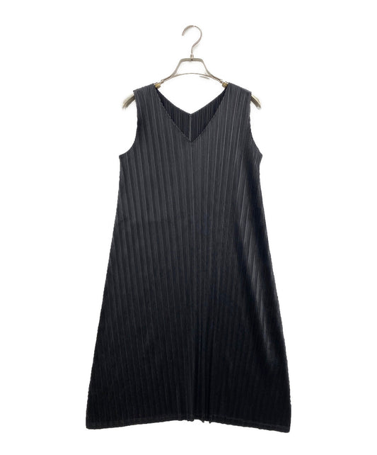 [Pre-owned] PLEATS PLEASE Sleeveless Dress Women's Black PP33-FH371 PP33-FH371