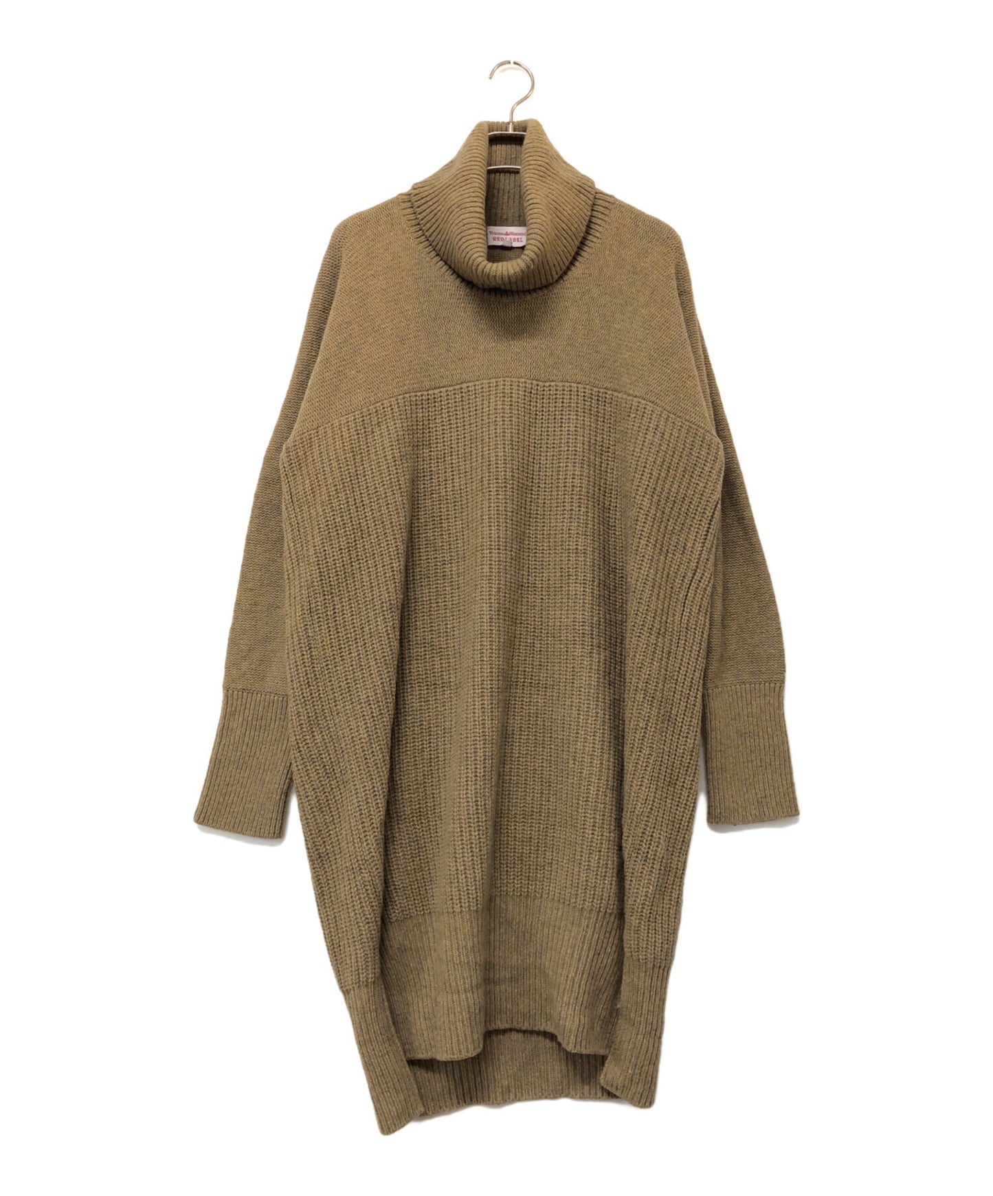 [Pre-owned] Vivienne Westwood RED LABEL Turtleneck Knit Dress Women's Brown SIZE 2 17-12-502009 17-12-502009