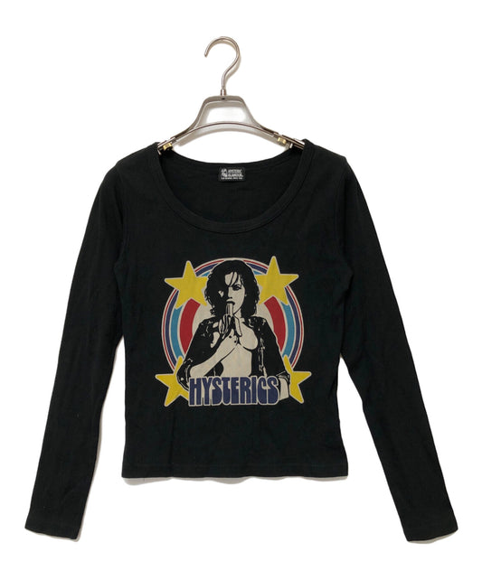 [Pre-owned] Hysteric Glamour Long Sleeve Cut and Sewn 01181CL04 Black×Multicolor 01181CL04