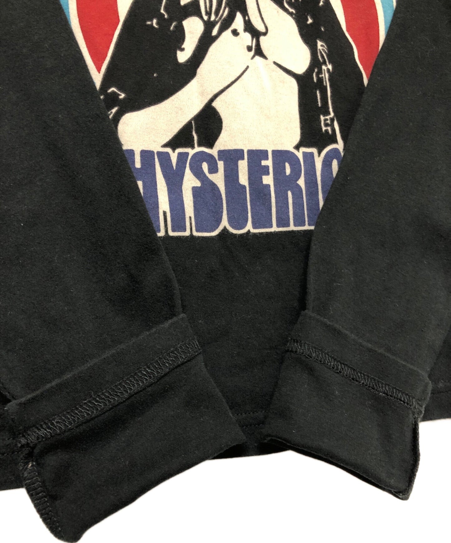 [Pre-owned] Hysteric Glamour Long Sleeve Cut and Sewn 01181CL04 Black×Multicolor 01181CL04