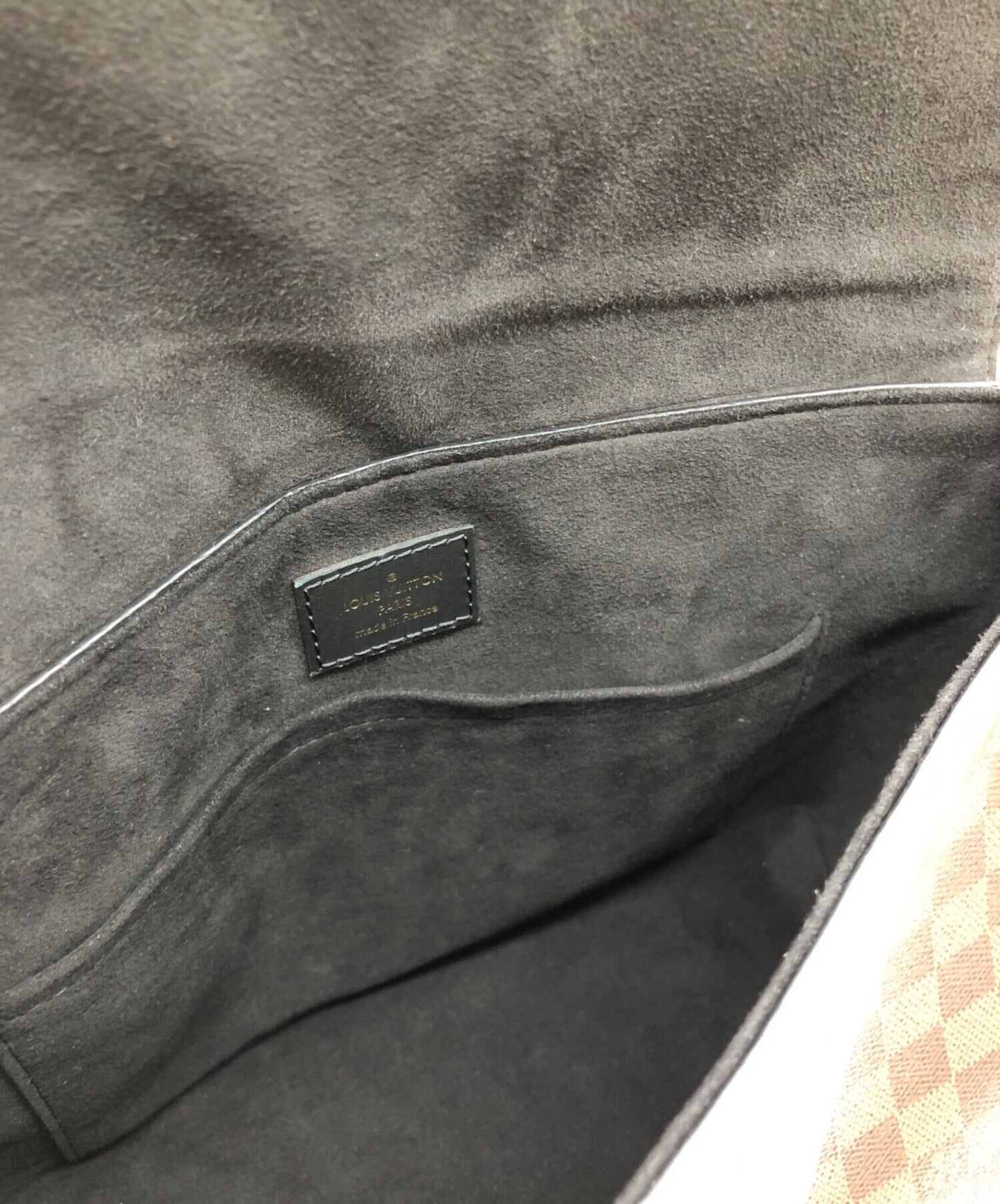 [Pre-owned] LOUIS VUITTON LOUIS VUITTON Damier Bobol Shoulder strap with name tag Brown DR0220 (RFID compatible) N40177