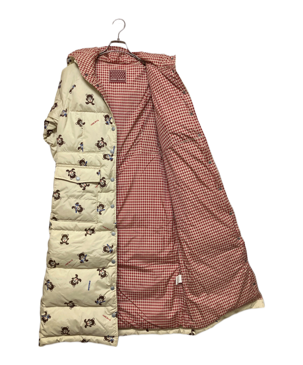[Pre-owned] Hysteric Glamour Down Coat Women Beige SIZE Free