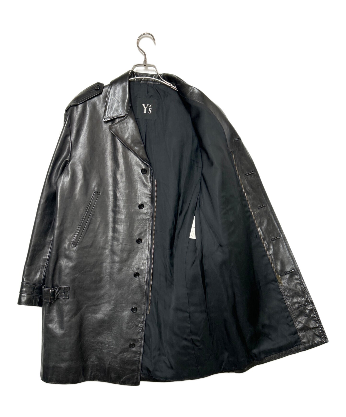 [Pre-owned] Y's leather coat YE-J32-706