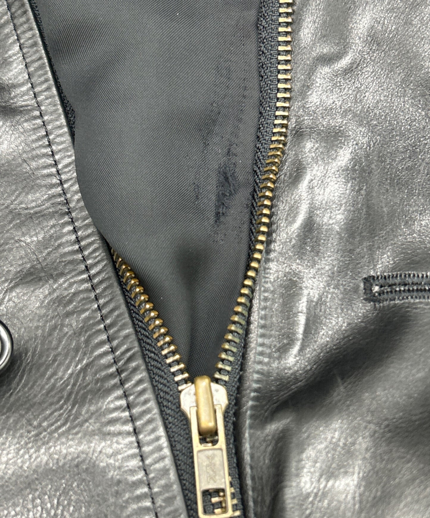 [Pre-owned] Y's leather coat YE-J32-706