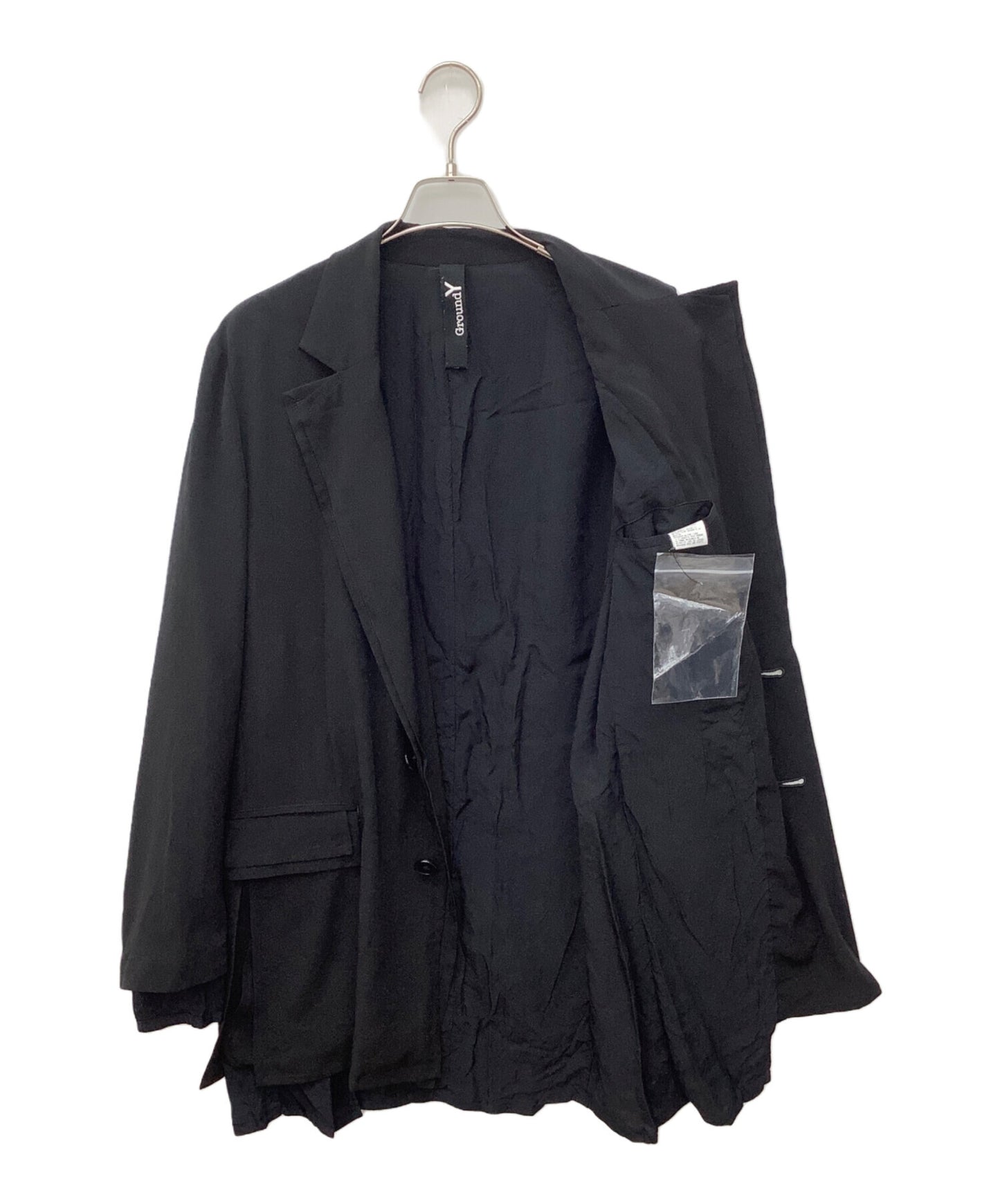 [Pre-owned] GROUND Y Crepe de Chine Double Jacket GA-J02-500