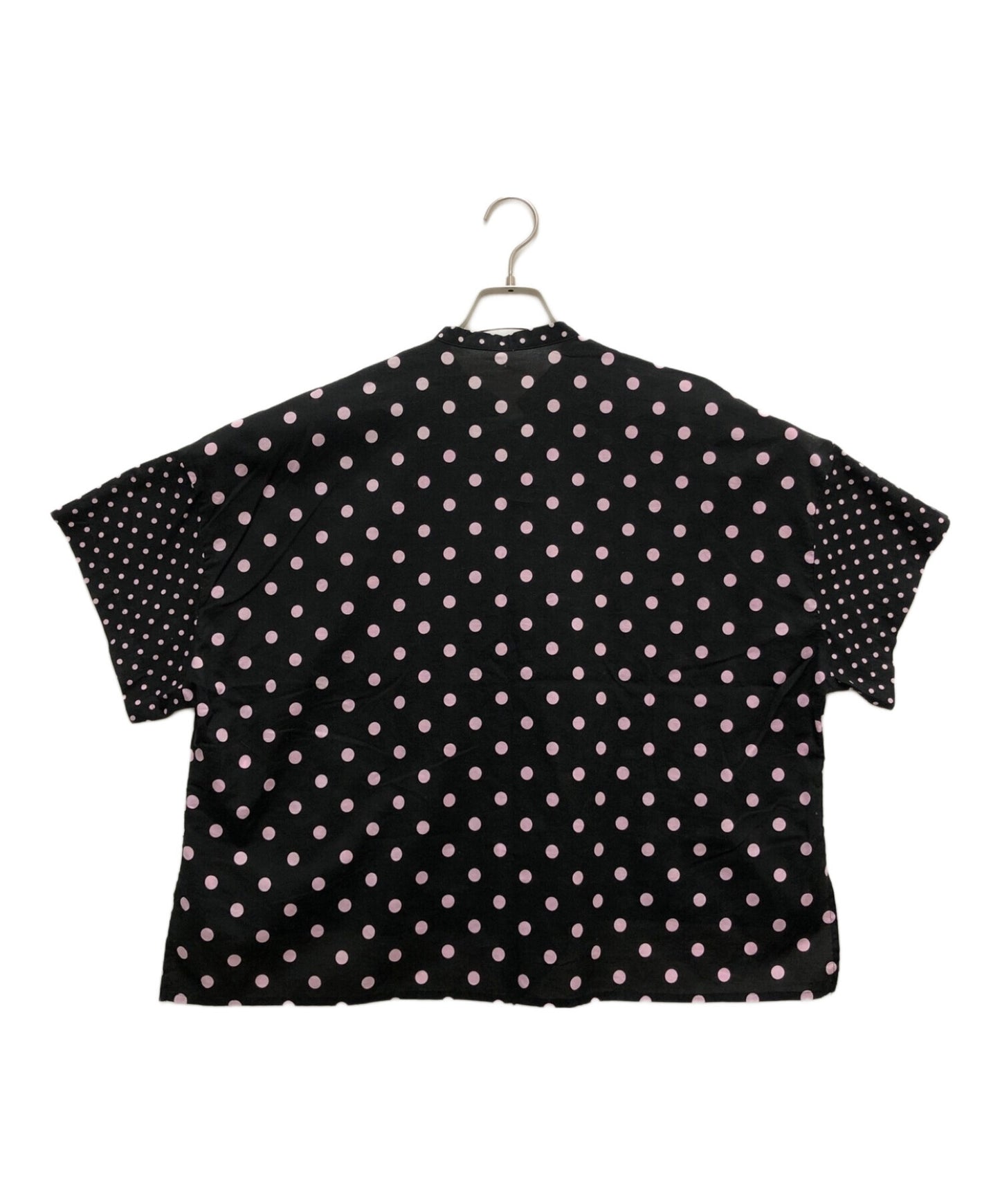 [Pre-owned] Y's Short Sleeve Shirt / COTTON LAWN DOT PRINT HALF SLEEVE BUTTON-UP SHIRT YH-B23-829