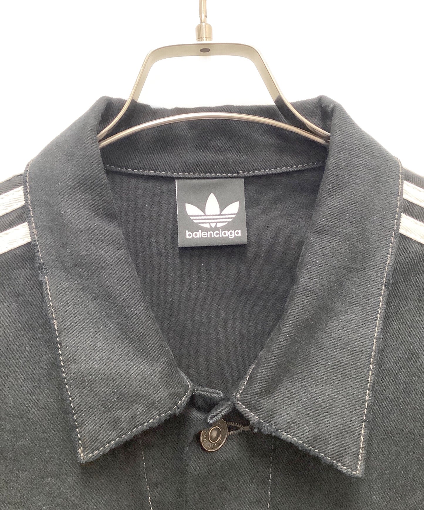 [Pre-owned] BALENCIAGA 23SS Crushed Sidelined Denim Jacket 724775 TNW54