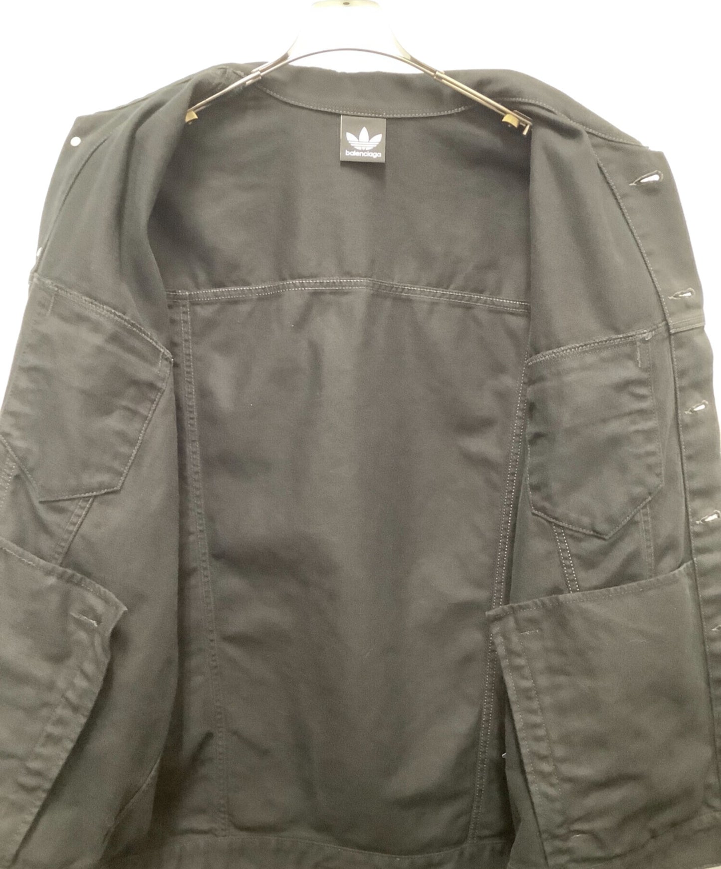 [Pre-owned] BALENCIAGA 23SS Crushed Sidelined Denim Jacket 724775 TNW54