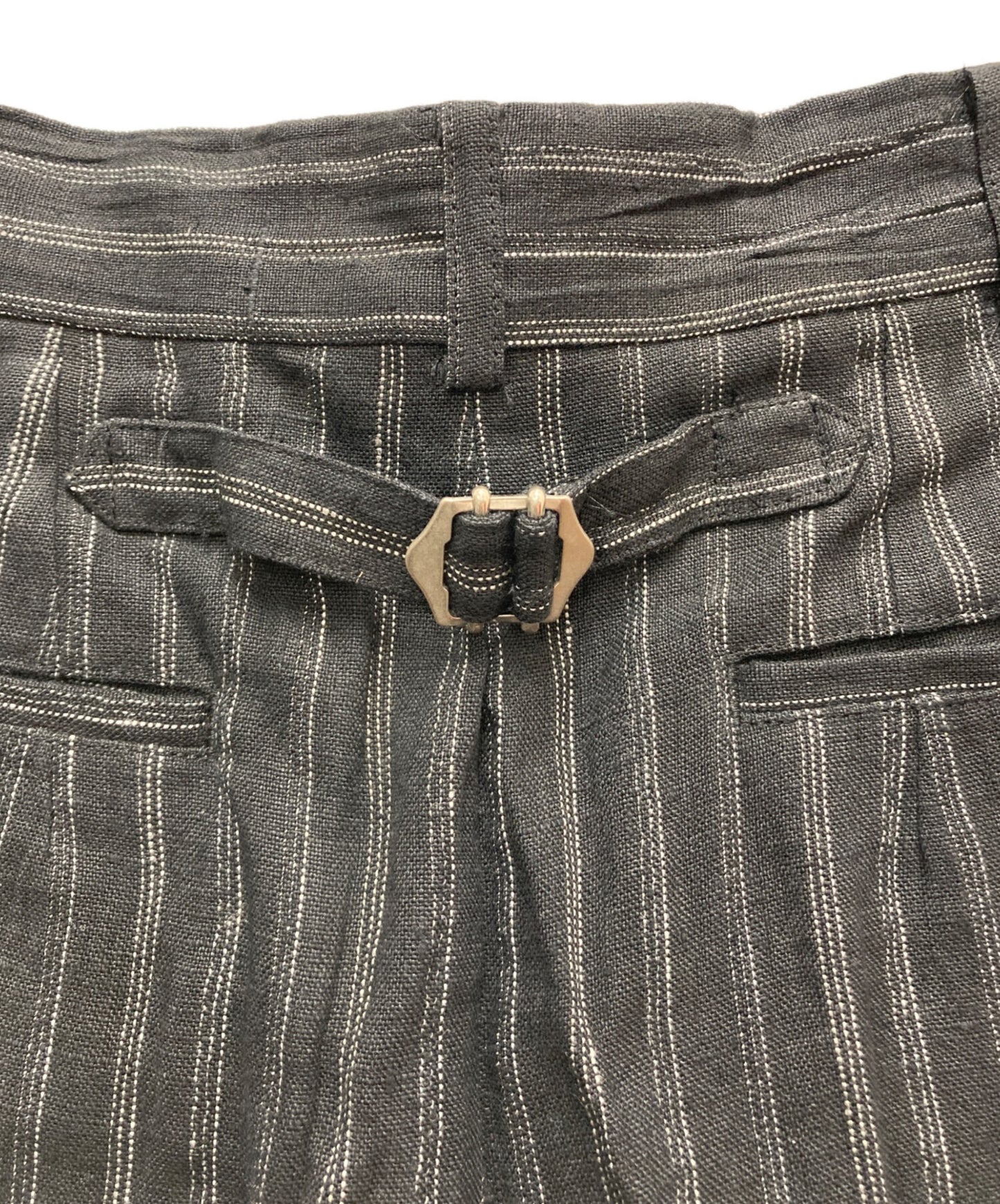 [Pre-owned] COMME des GARCONS Linen tuck pants HP-02034M