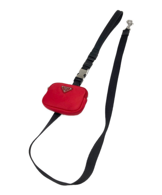 [Pre-owned] PRADA Pet leash with mini pouch 2YG008