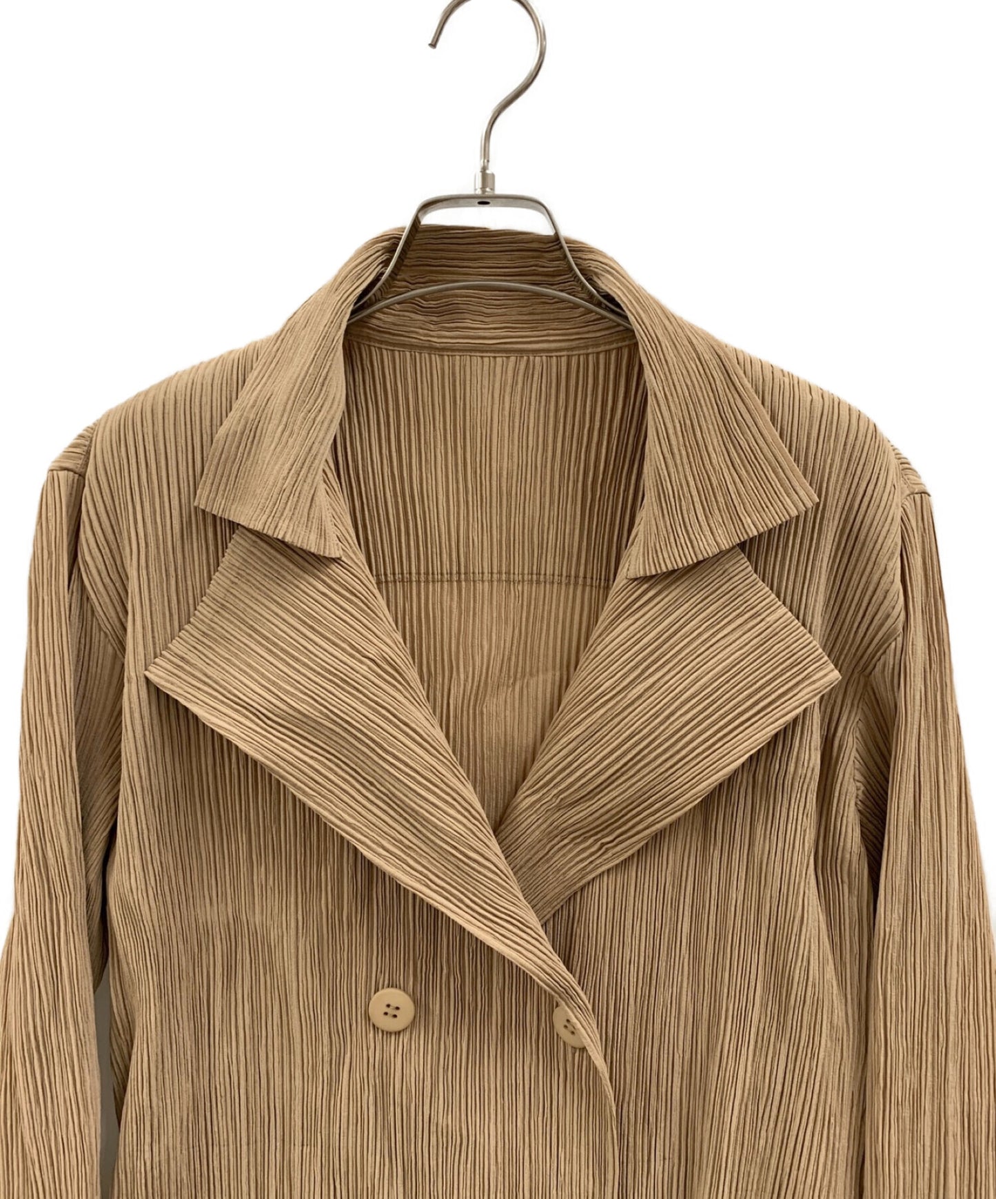 [Pre-owned] ISSEY MIYAKE Pleated double jacket IM03FD429