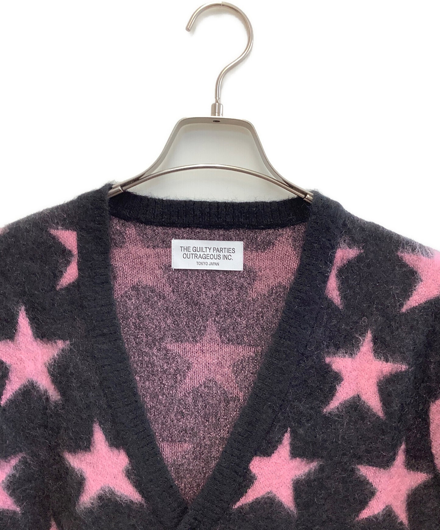 [Pre-owned] WACKO MARIA Star mohair cardigan 12AW-KNT-08