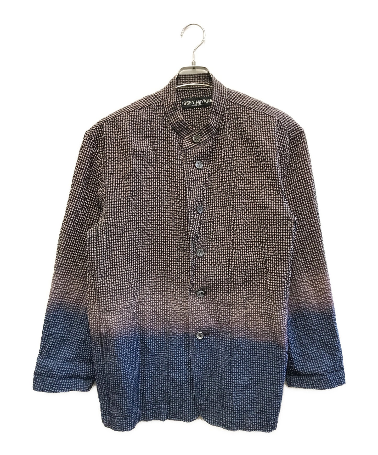 [Pre-owned] ISSEY MIYAKE WHITE LABEL band-collar shirt ME24FU623