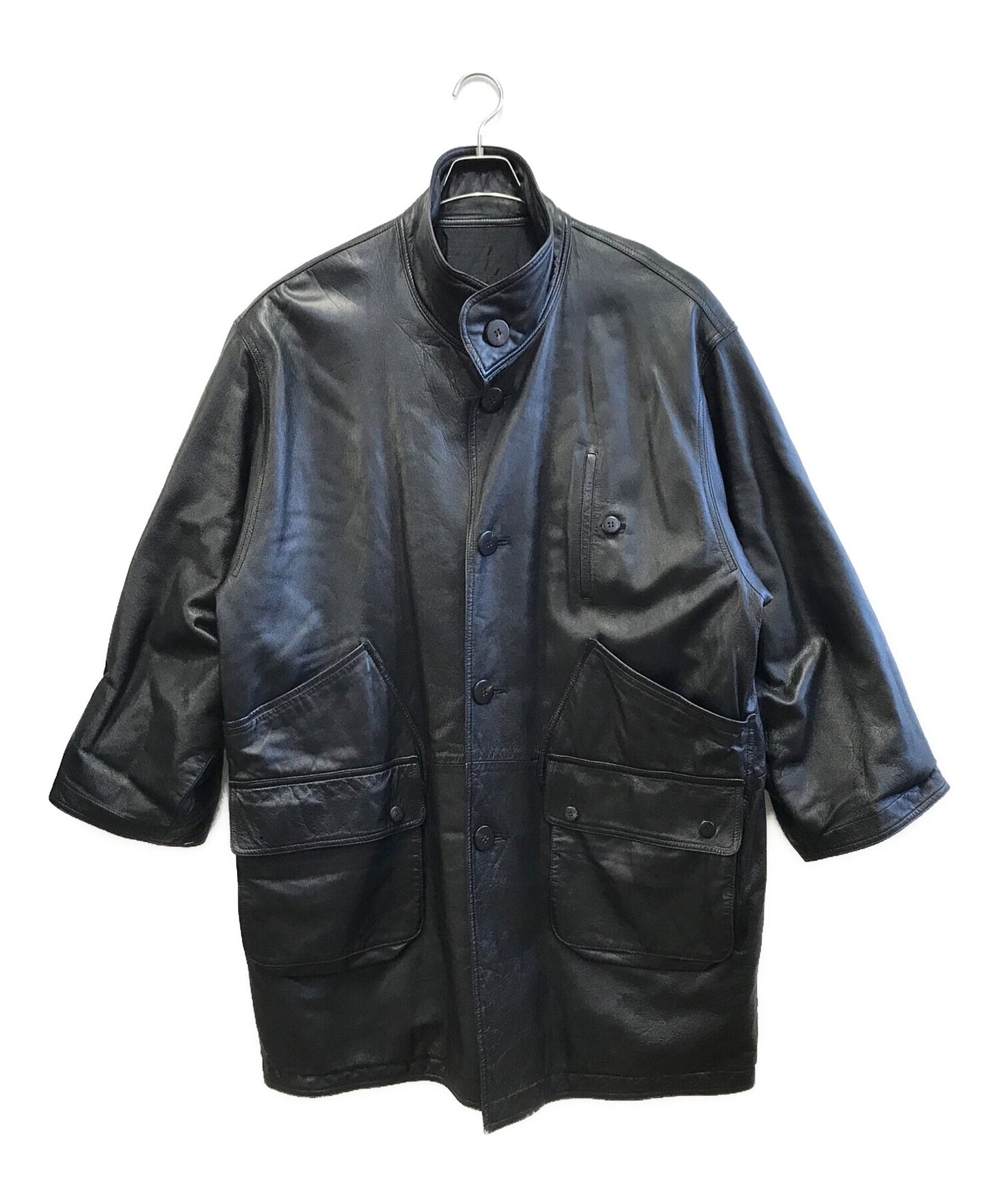 [Pre-owned] ISSEY MIYAKE Lamb Leather Coat RQ63029