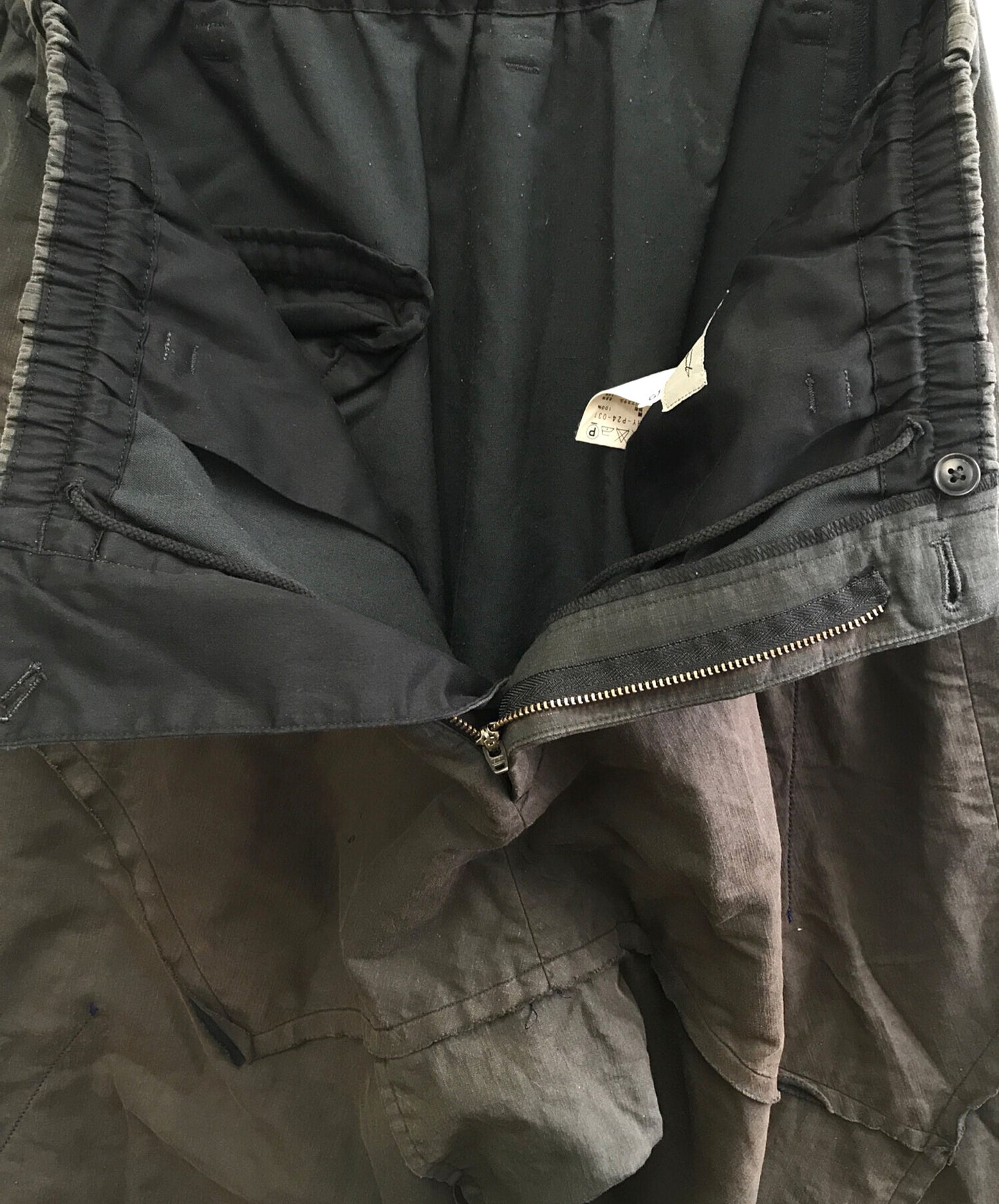 [Pre-owned] Yohji Yamamoto pour homme Damaged layered pants HY-P24-031