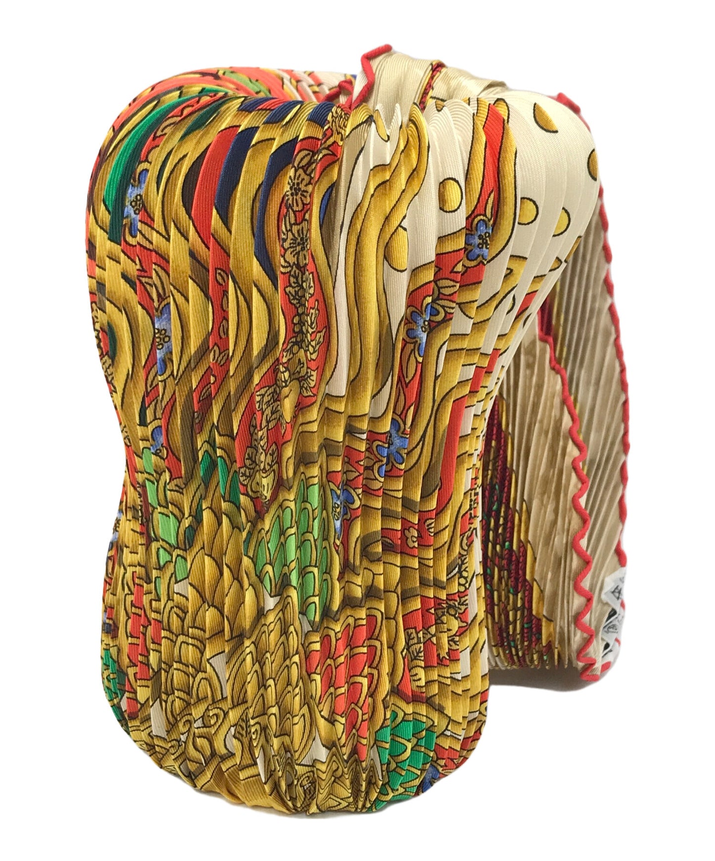 [Pre-owned] HERMES pleated scarf