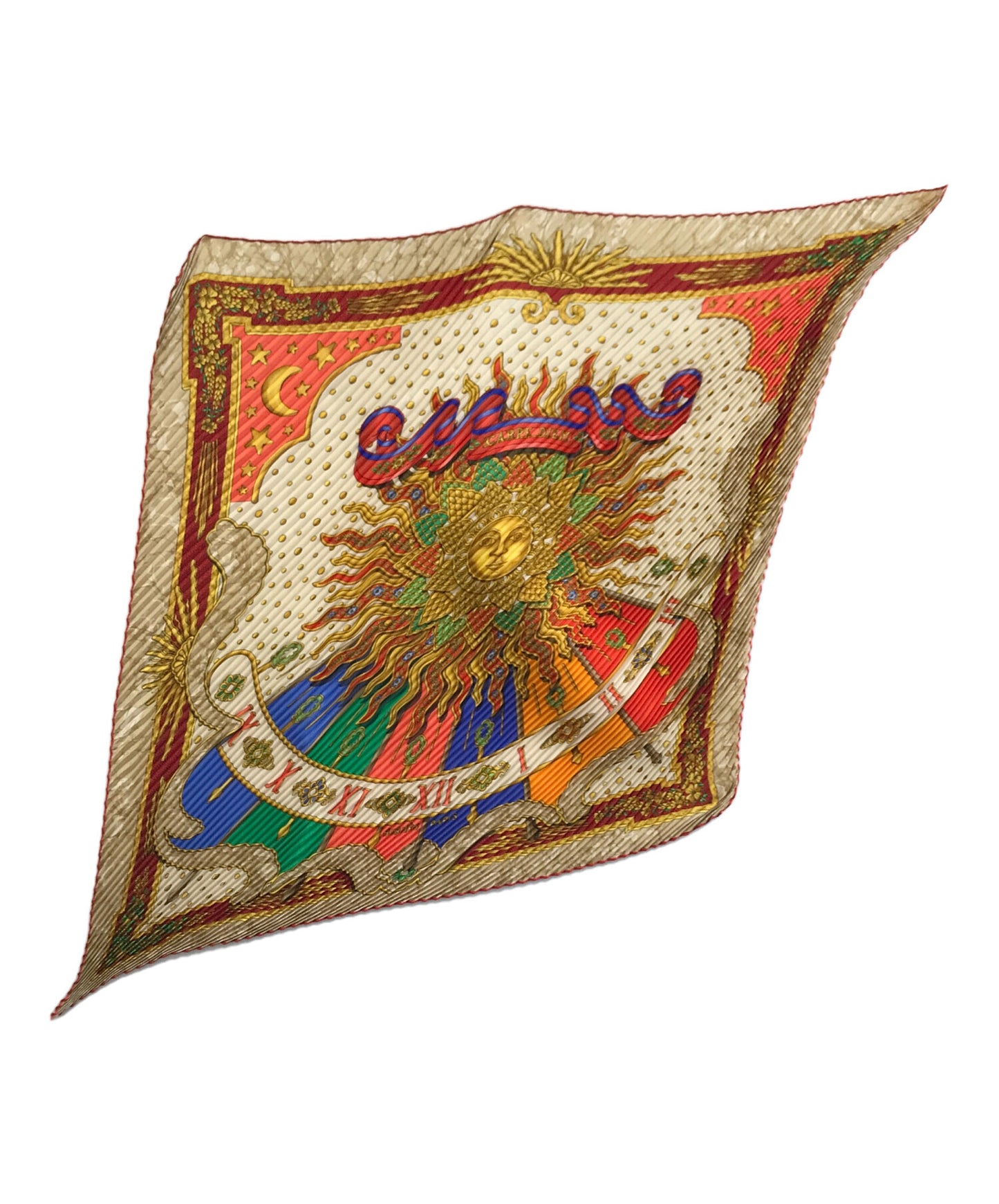 [Pre-owned] HERMES pleated scarf