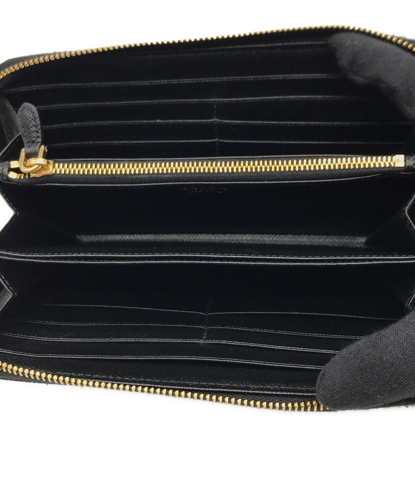 [Pre-owned] PRADA Round Zipper Long Wallet 1ML506