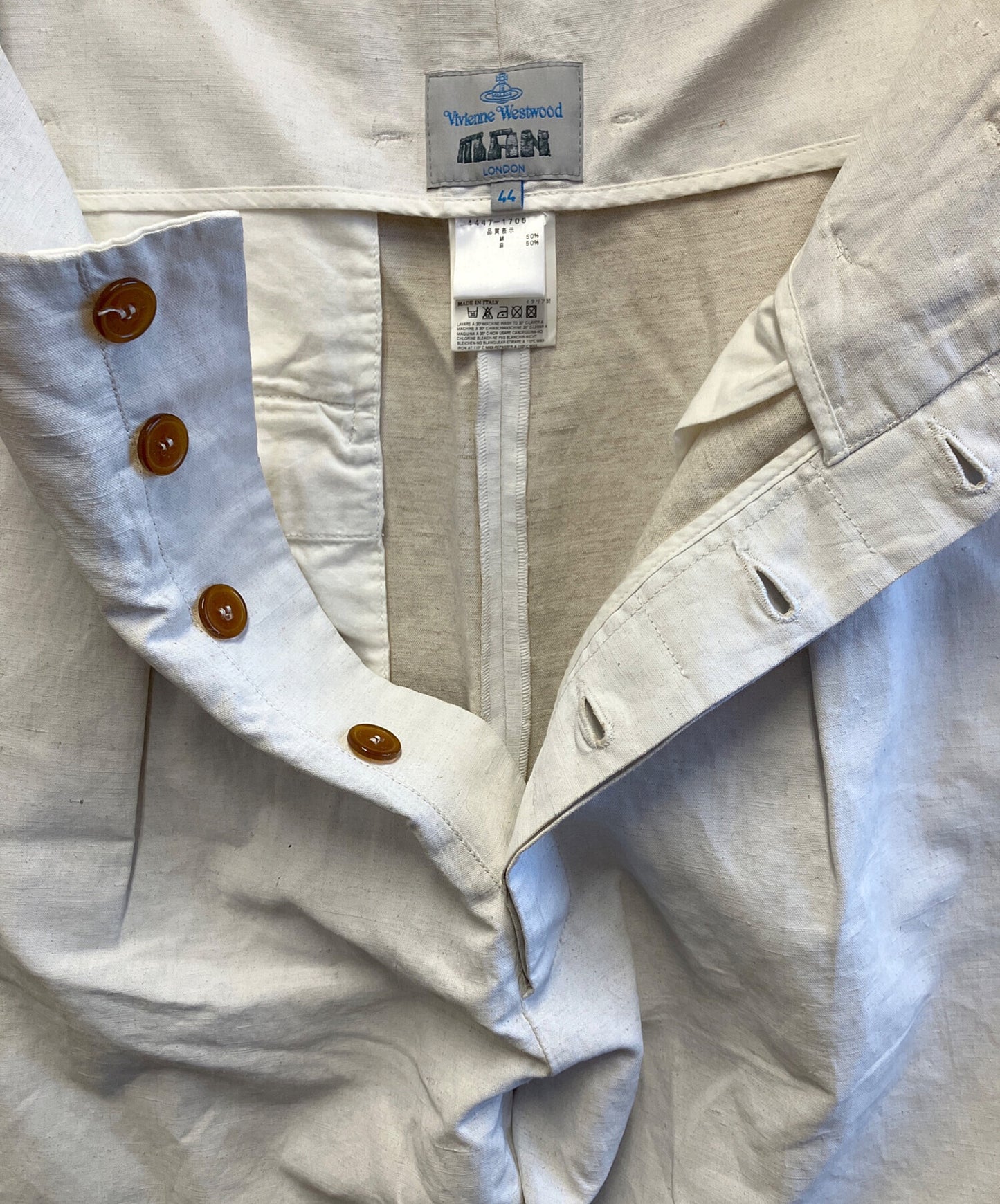 [Pre-owned] Vivienne Westwood Linen blend tapered pants