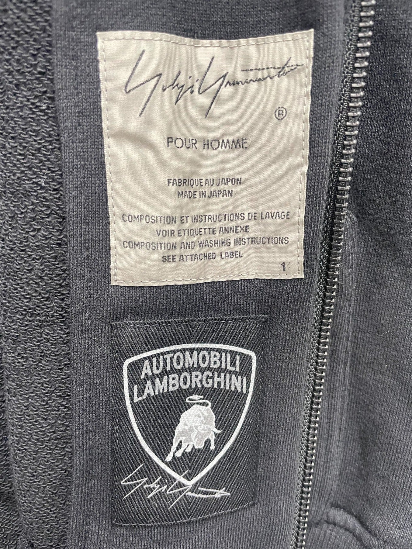 [Pre-owned] YOHJI YAMAMOTO zip hoodie HR-T84-991