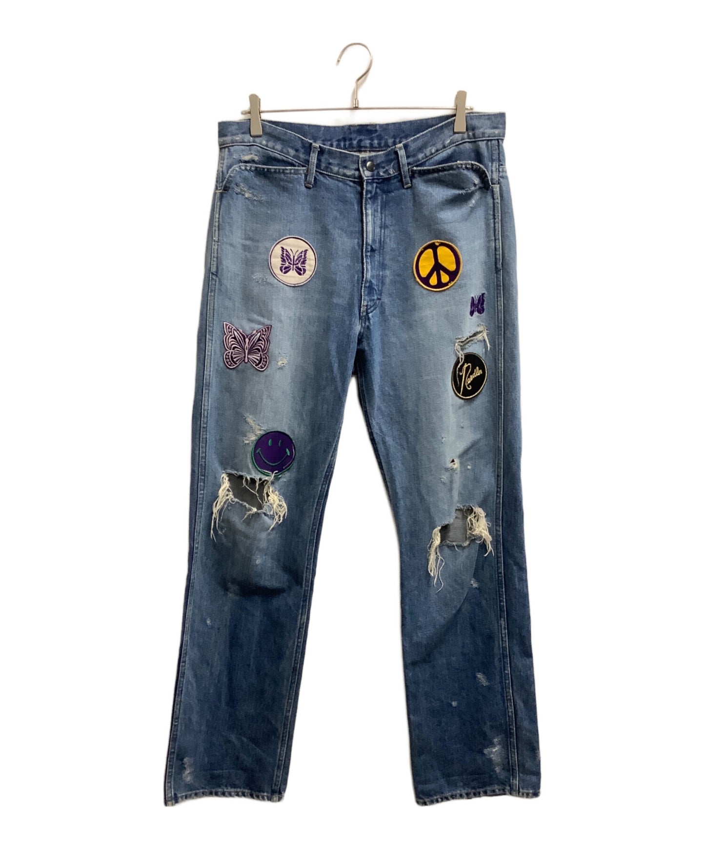 [Pre-owned] Needles patchwork denim KP139.