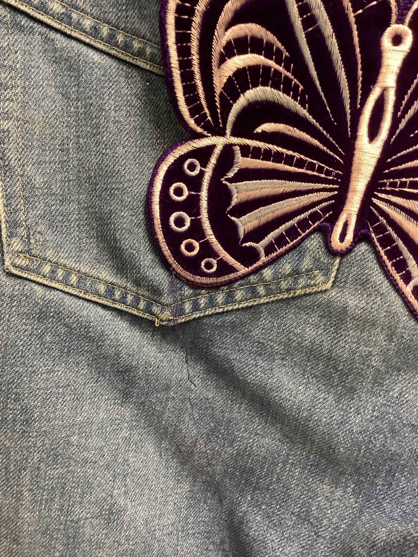 [Pre-owned] Needles patchwork denim KP139.