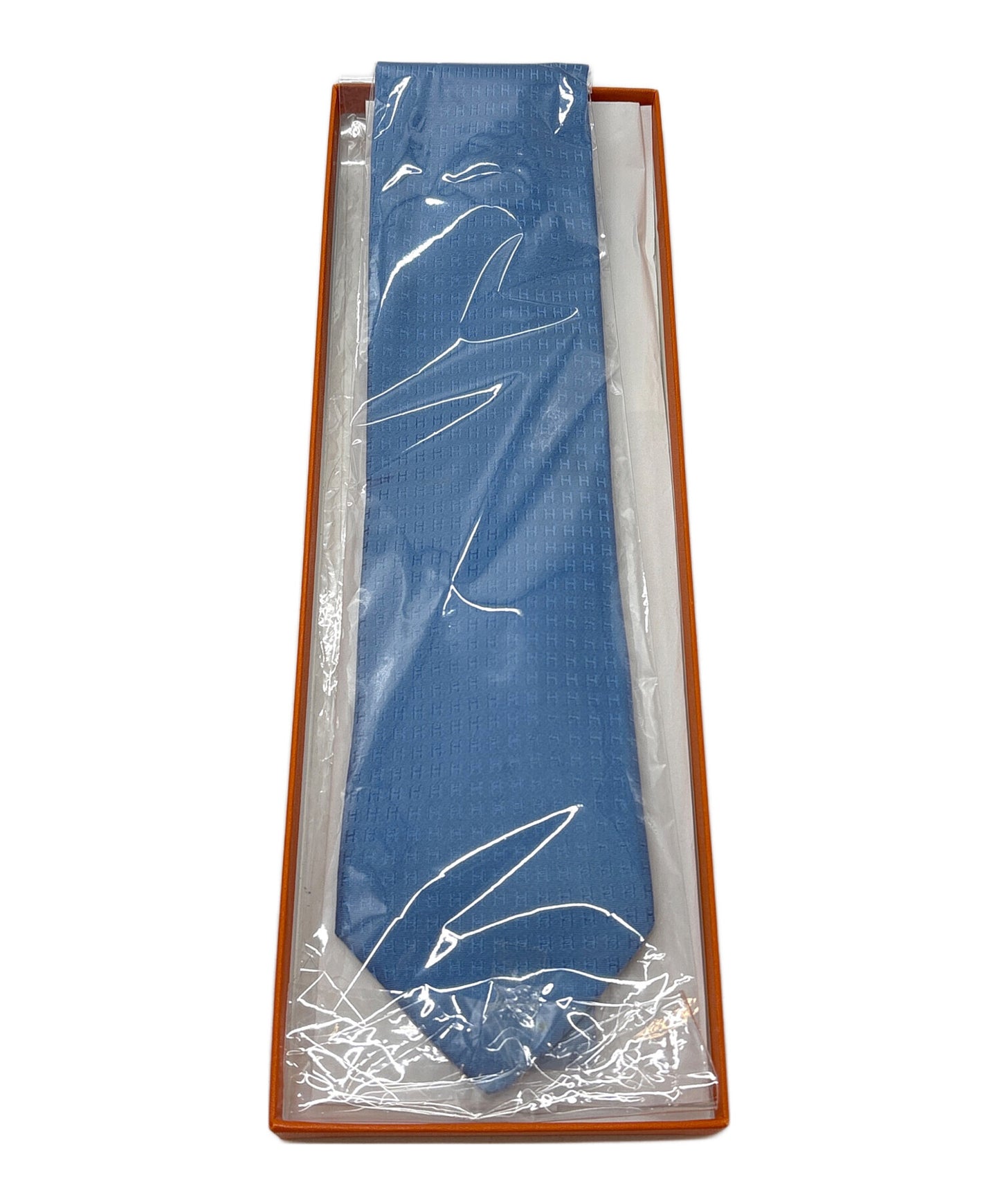 [Pre-owned] HERMES H Weave Ties / Fasone H