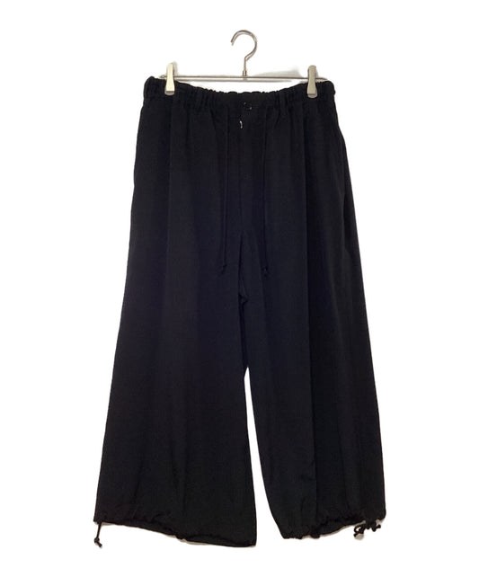 [Pre-owned] GROUND Y POLYESTER/TRIACETATE CREPE de CHINE BALLOON PANTS GA-P24-500-1