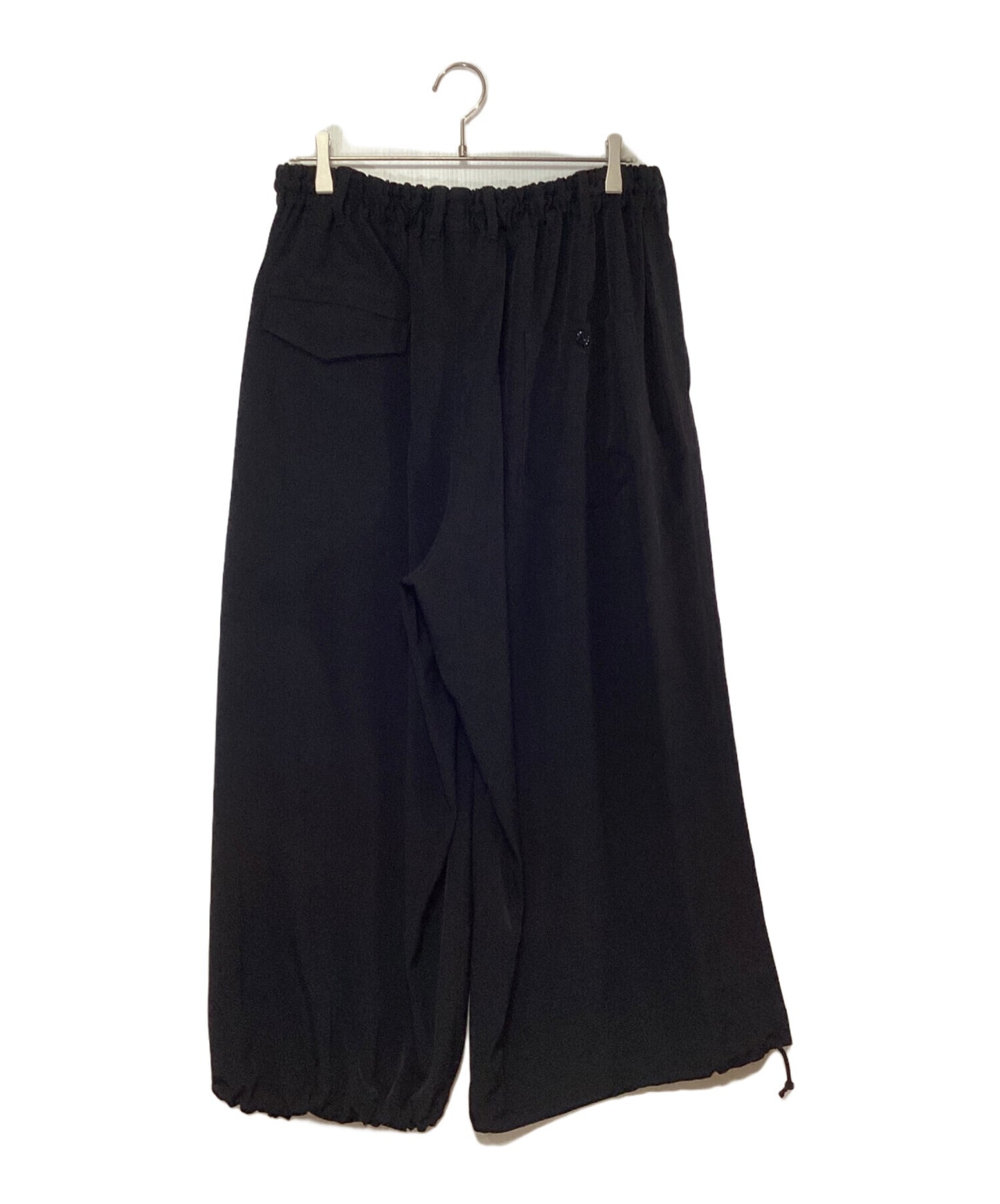 [Pre-owned] GROUND Y POLYESTER/TRIACETATE CREPE de CHINE BALLOON PANTS GA-P24-500-1