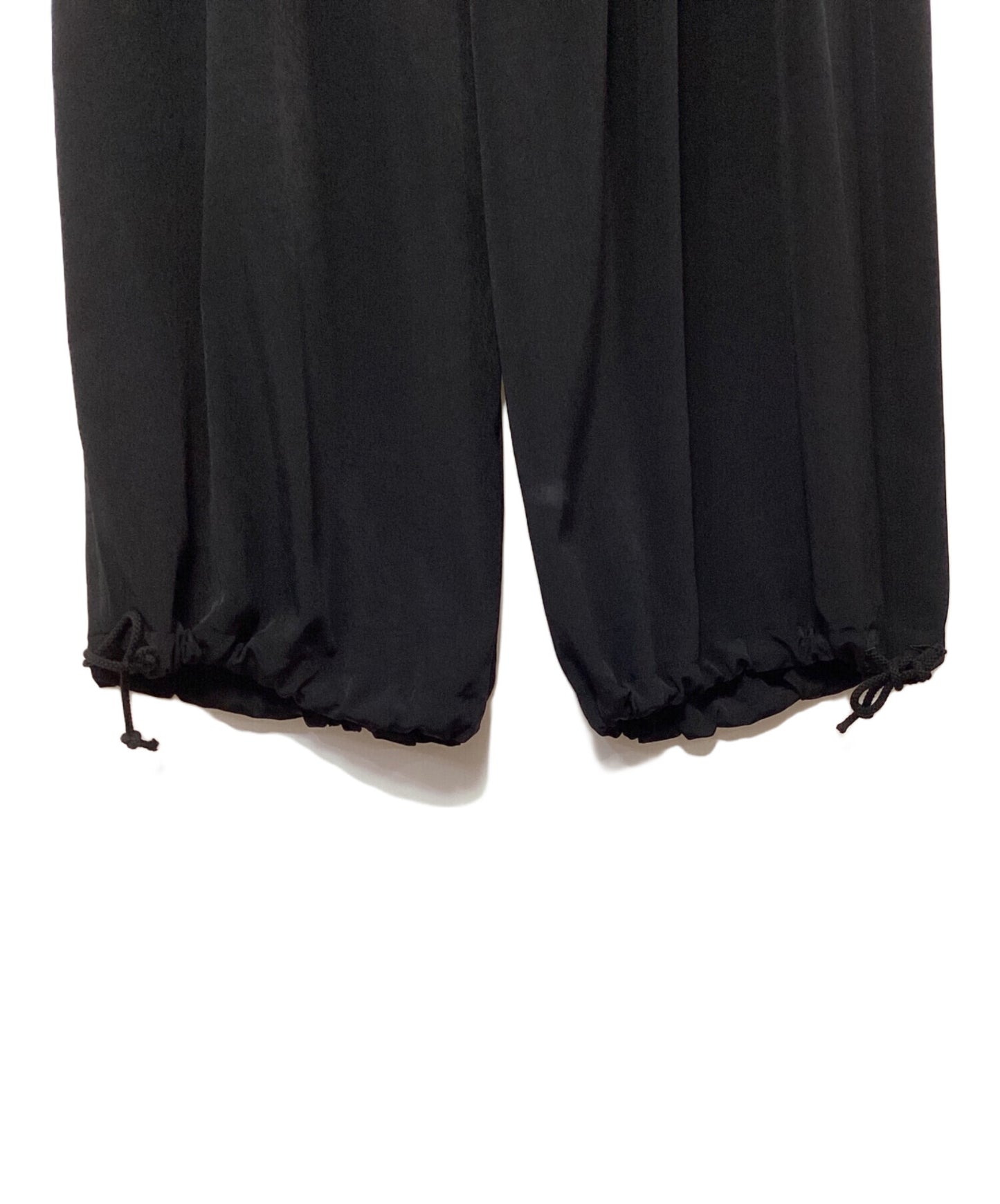 [Pre-owned] GROUND Y POLYESTER/TRIACETATE CREPE de CHINE BALLOON PANTS GA-P24-500-1