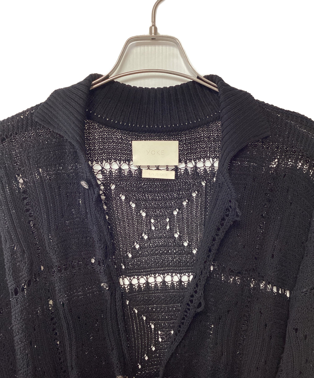 [Pre-owned] YOKE Crochet Knit Shirt YK25SS001011S