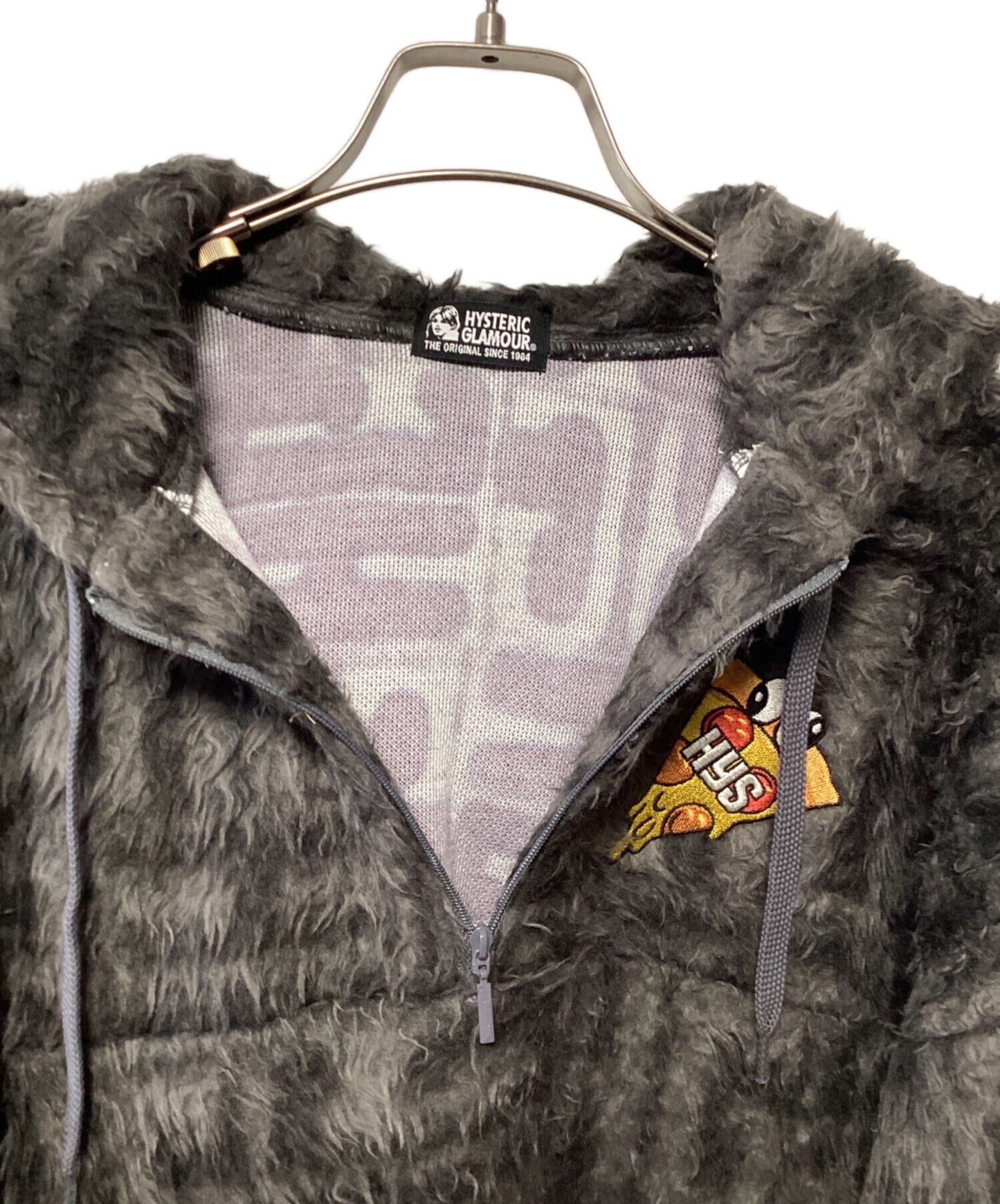[Pre-owned] Hysteric Glamour HG SQUARE Pattern Oversized Hoodie 01203CF05