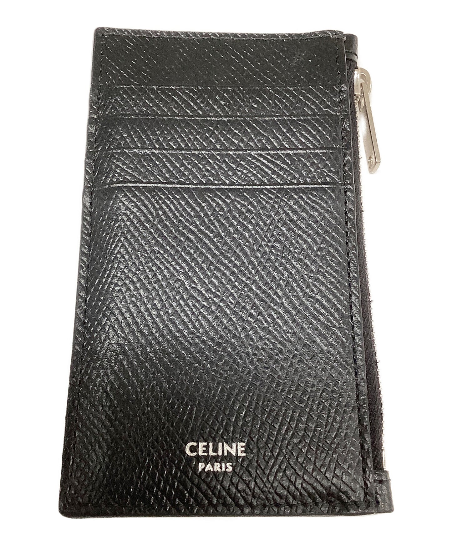 [Pre-owned] CELINE Compact Zipped Card Holder 10B683BEL.38SI