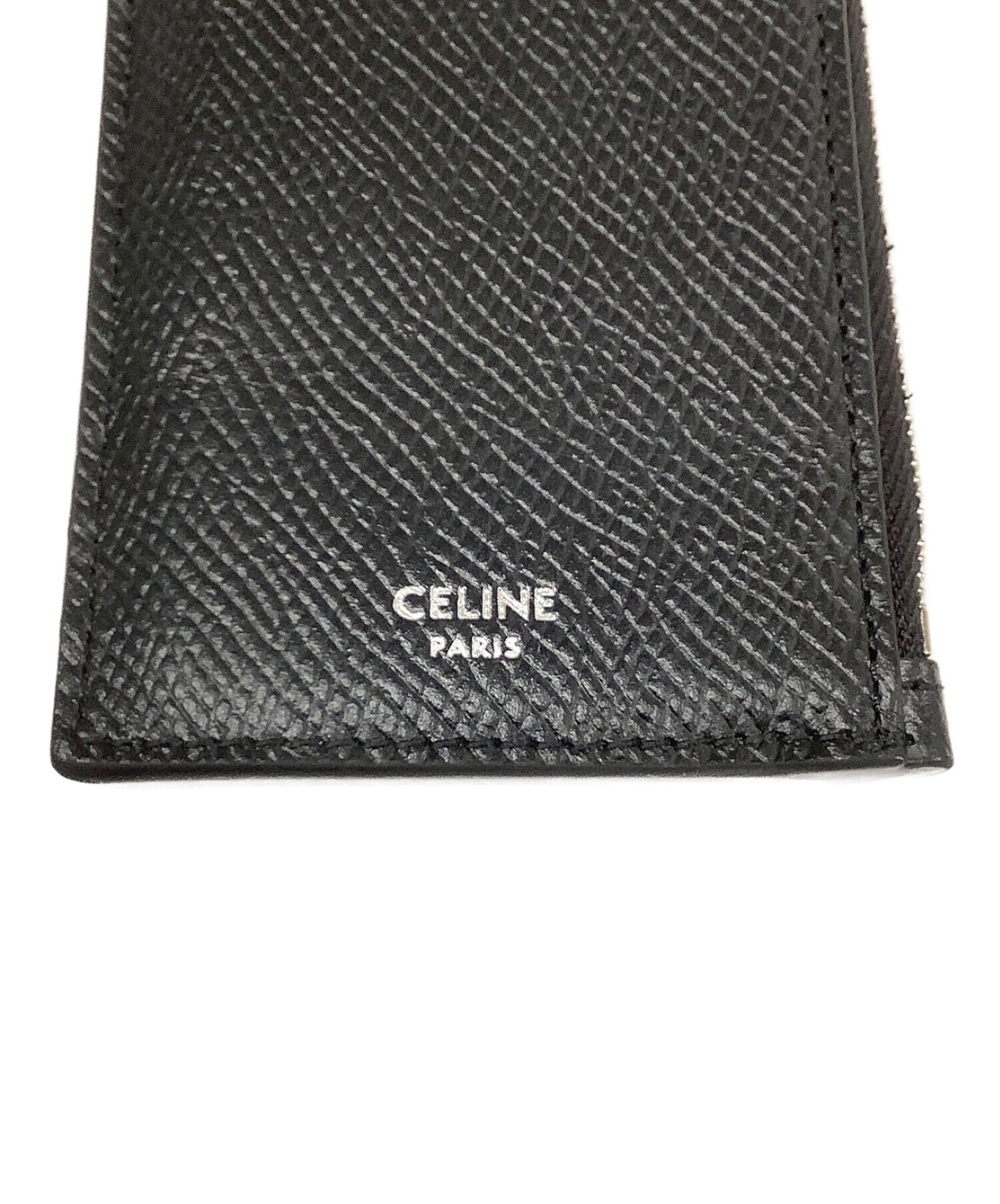 [Pre-owned] CELINE Compact Zipped Card Holder 10B683BEL.38SI