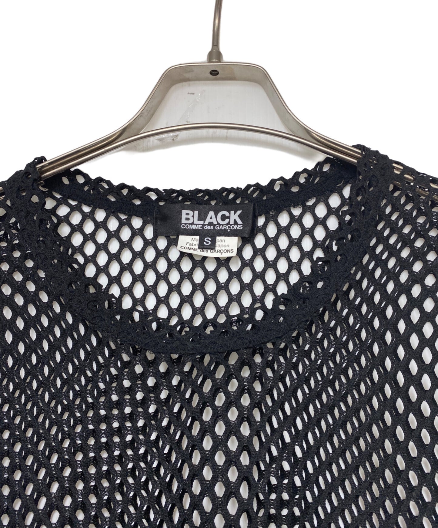 [Pre-owned] COMME des GARCONS COMME des GARCONS logo print mesh cut and sewn 1O-T001