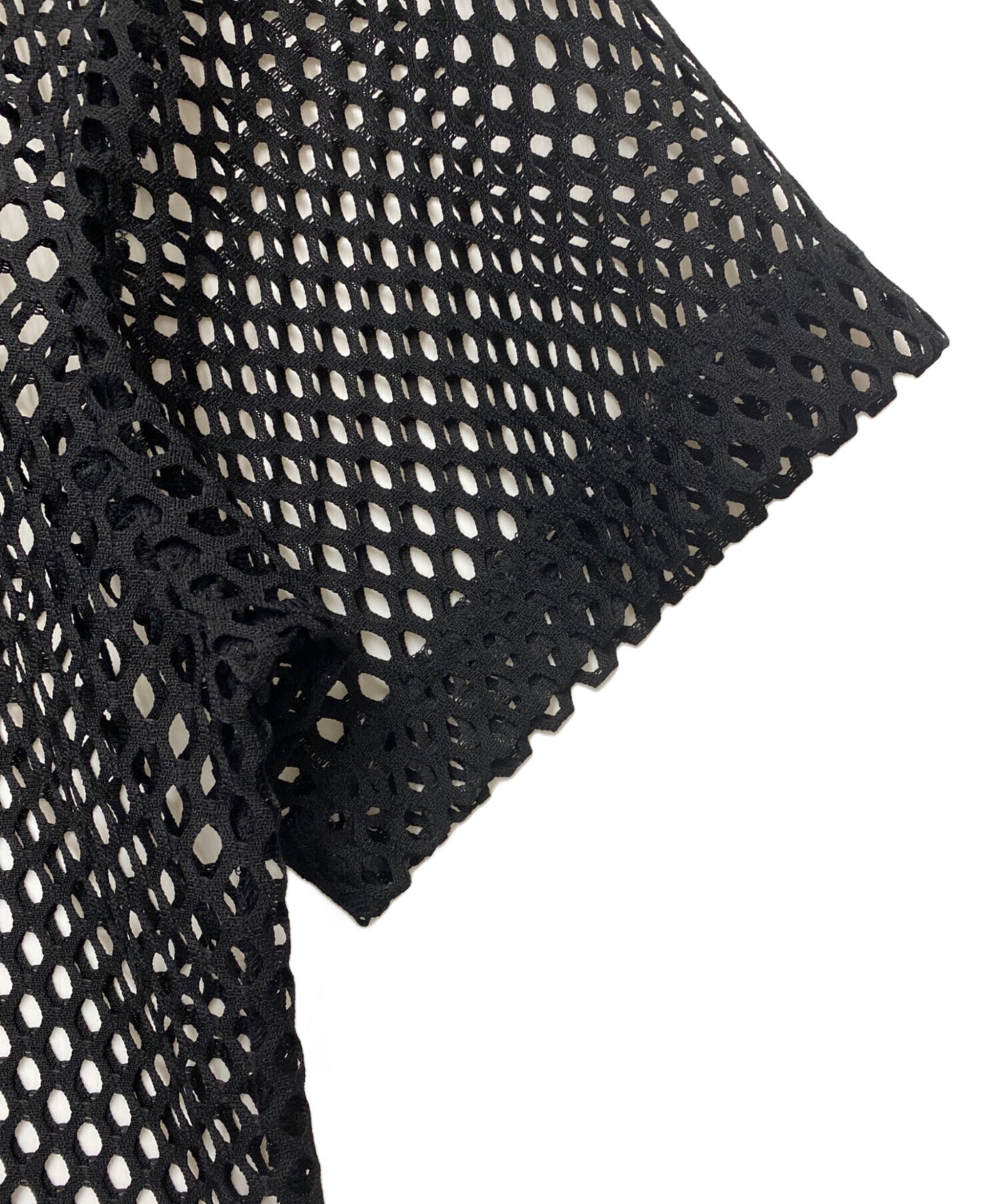 [Pre-owned] COMME des GARCONS COMME des GARCONS logo print mesh cut and sewn 1O-T001