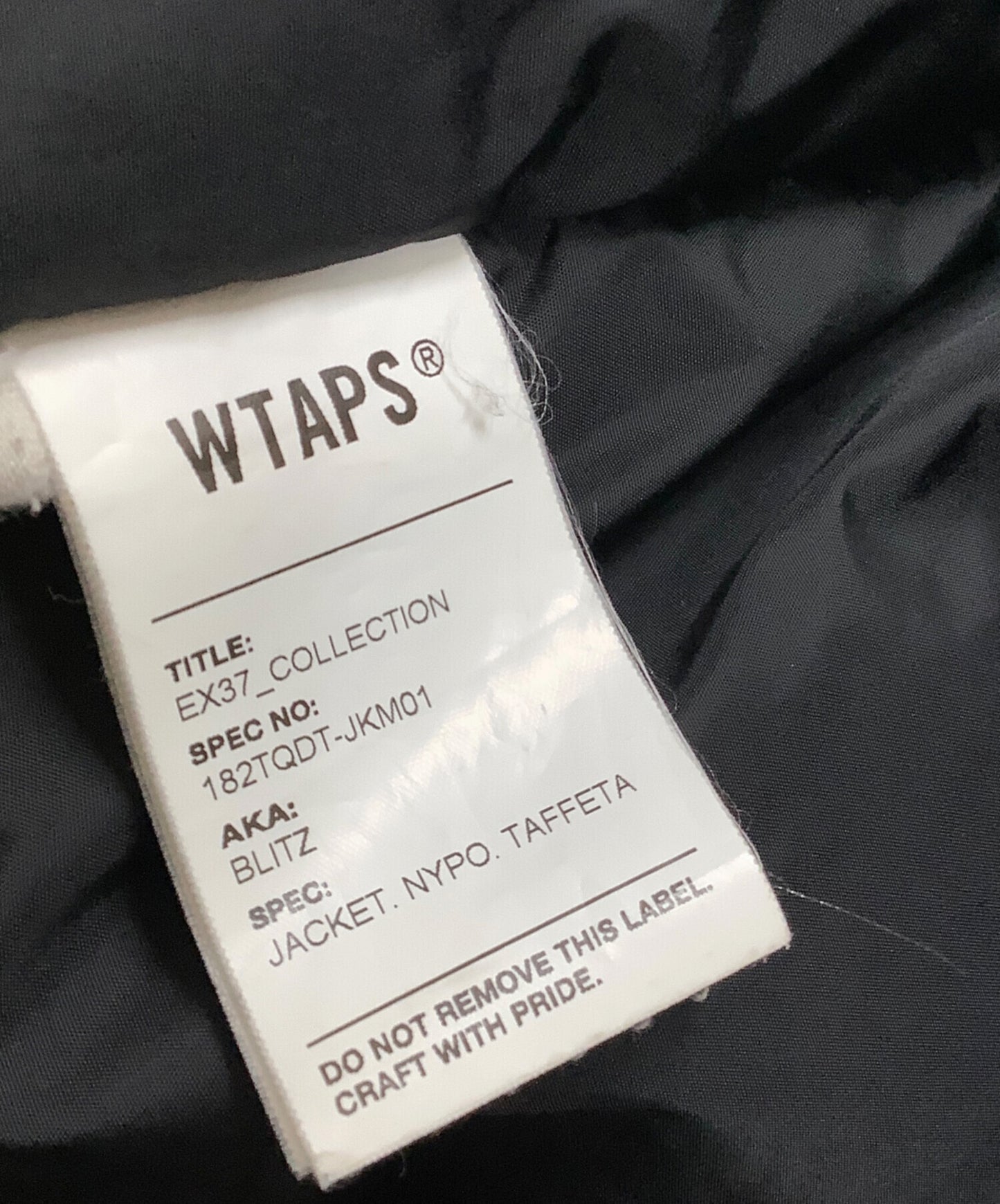 [Pre-owned] WTAPS Cotton jacket WTAPS 182TQDT-JKM01 182TQDT-JKM01
