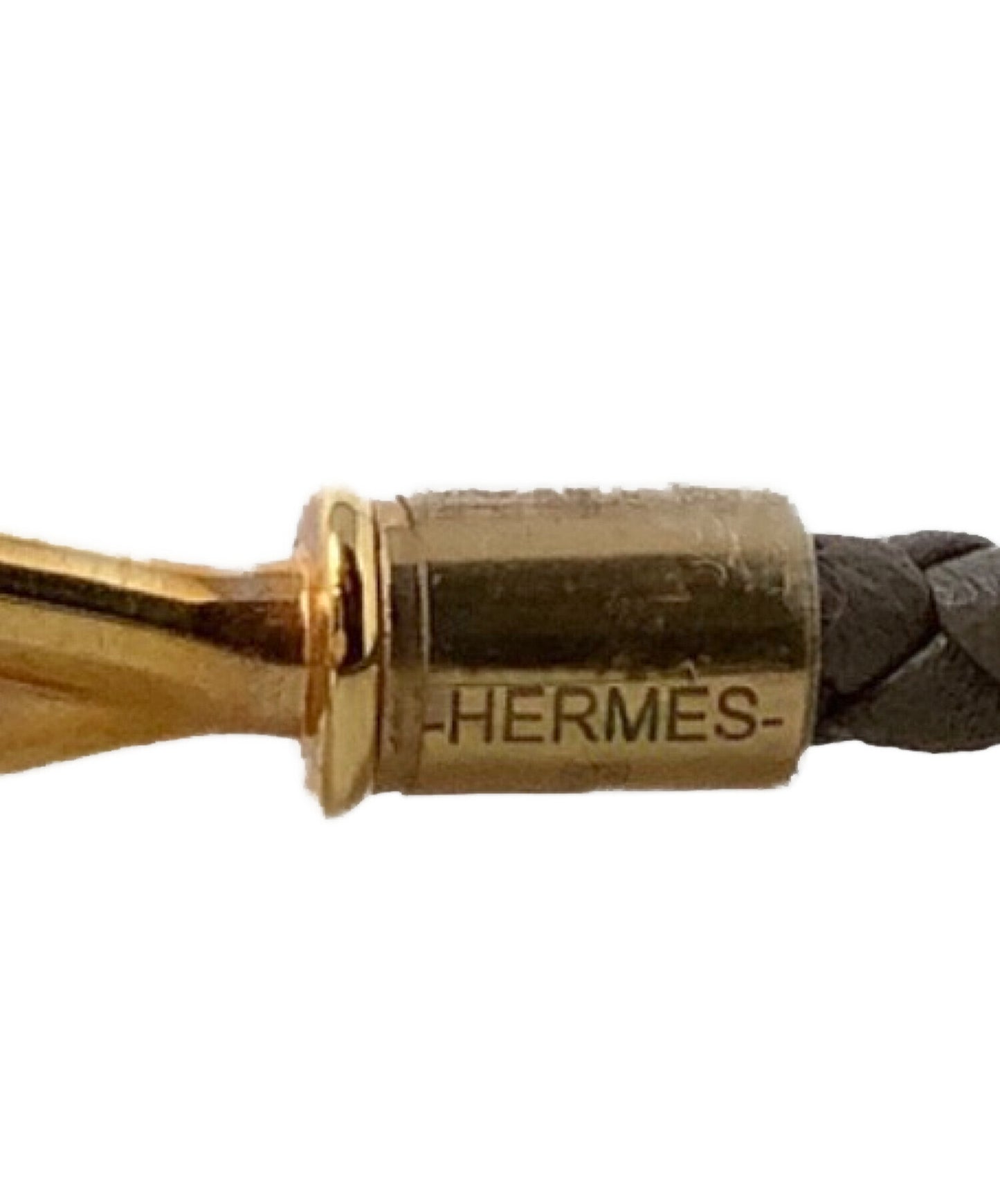 [Pre-owned] HERMES Leather bracelet HERMES Jumbo H