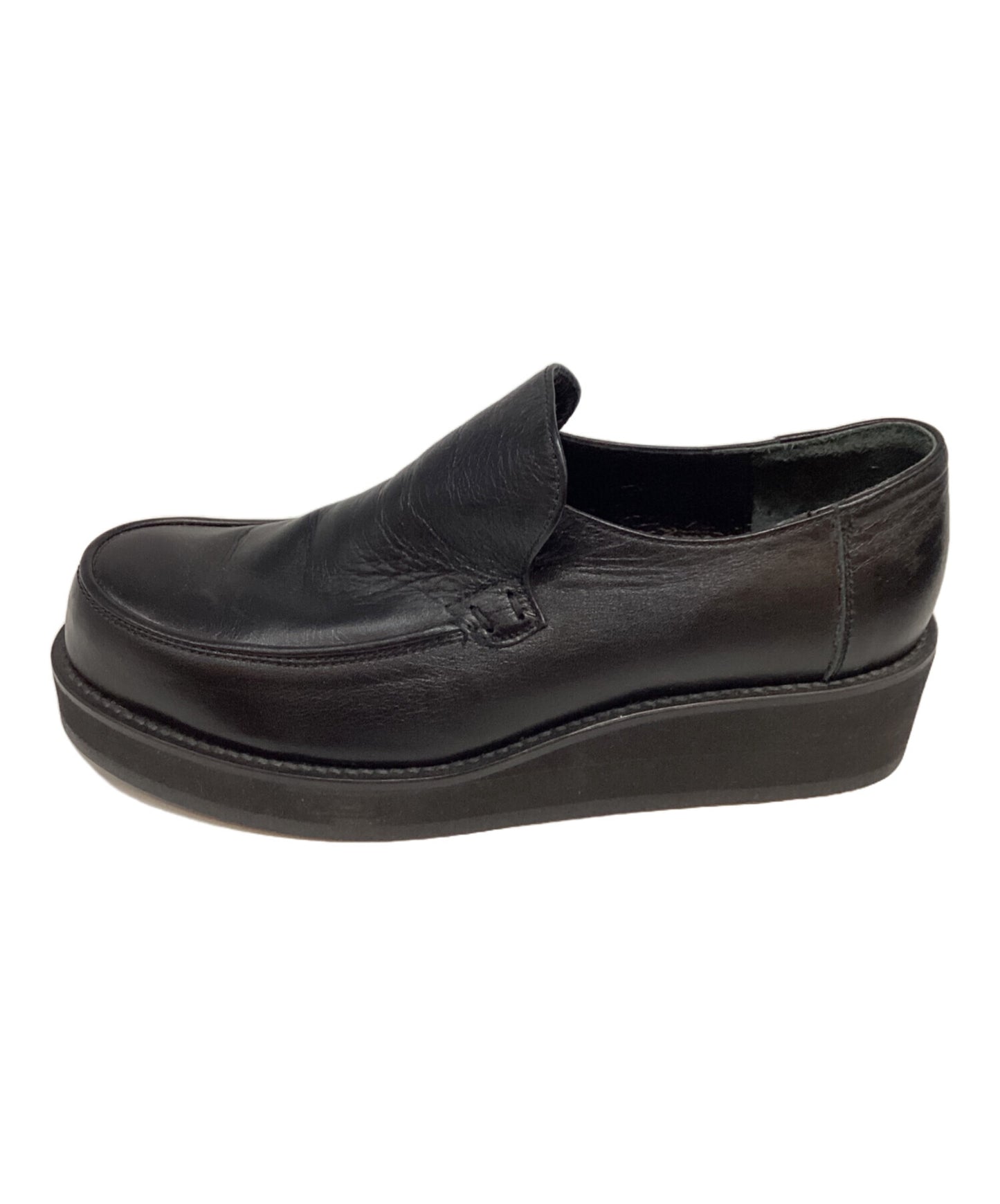 [Pre-owned] Y's Leather platform slip-on shoes