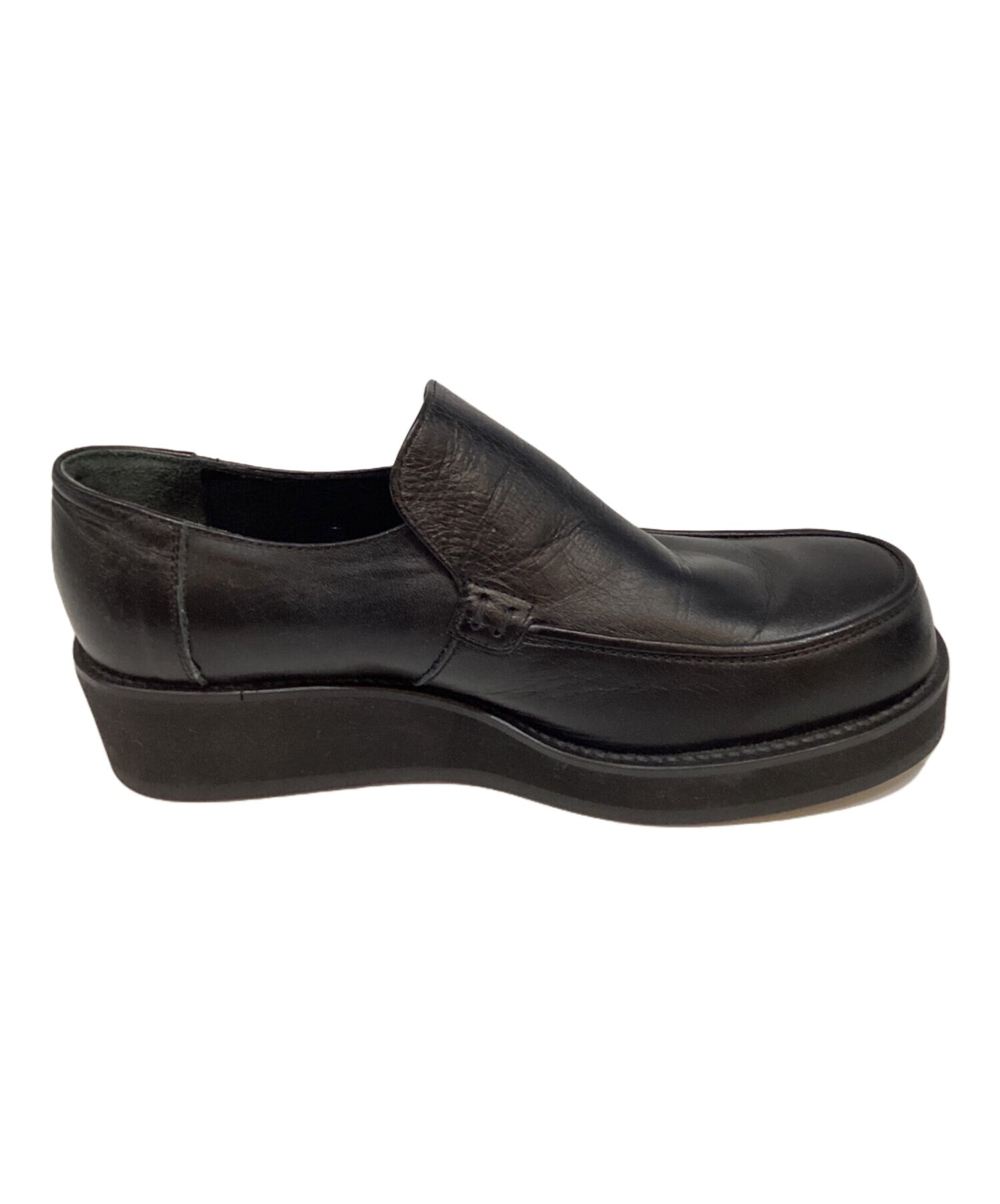 [Pre-owned] Y's Leather platform slip-on shoes