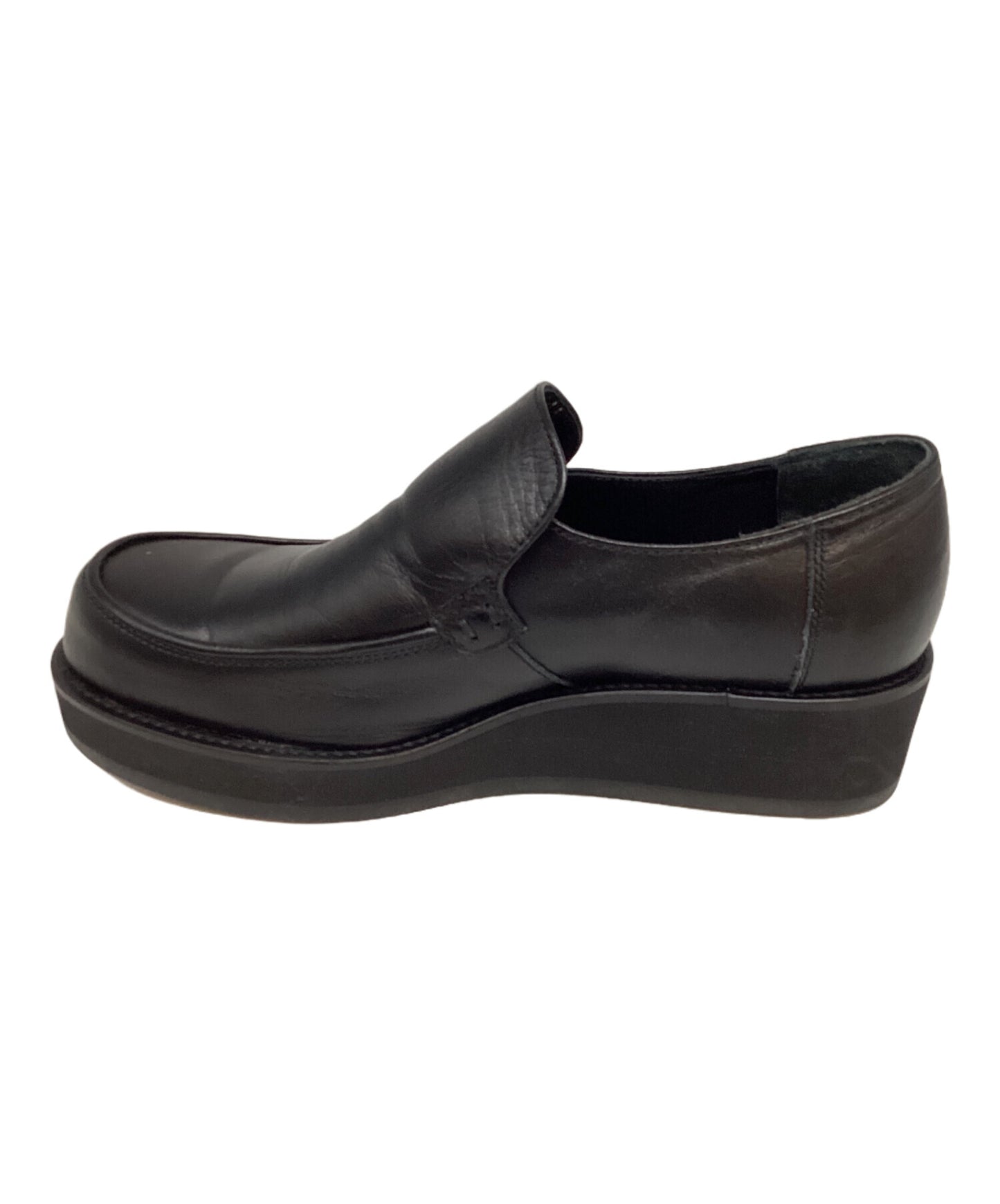 [Pre-owned] Y's Leather platform slip-on shoes