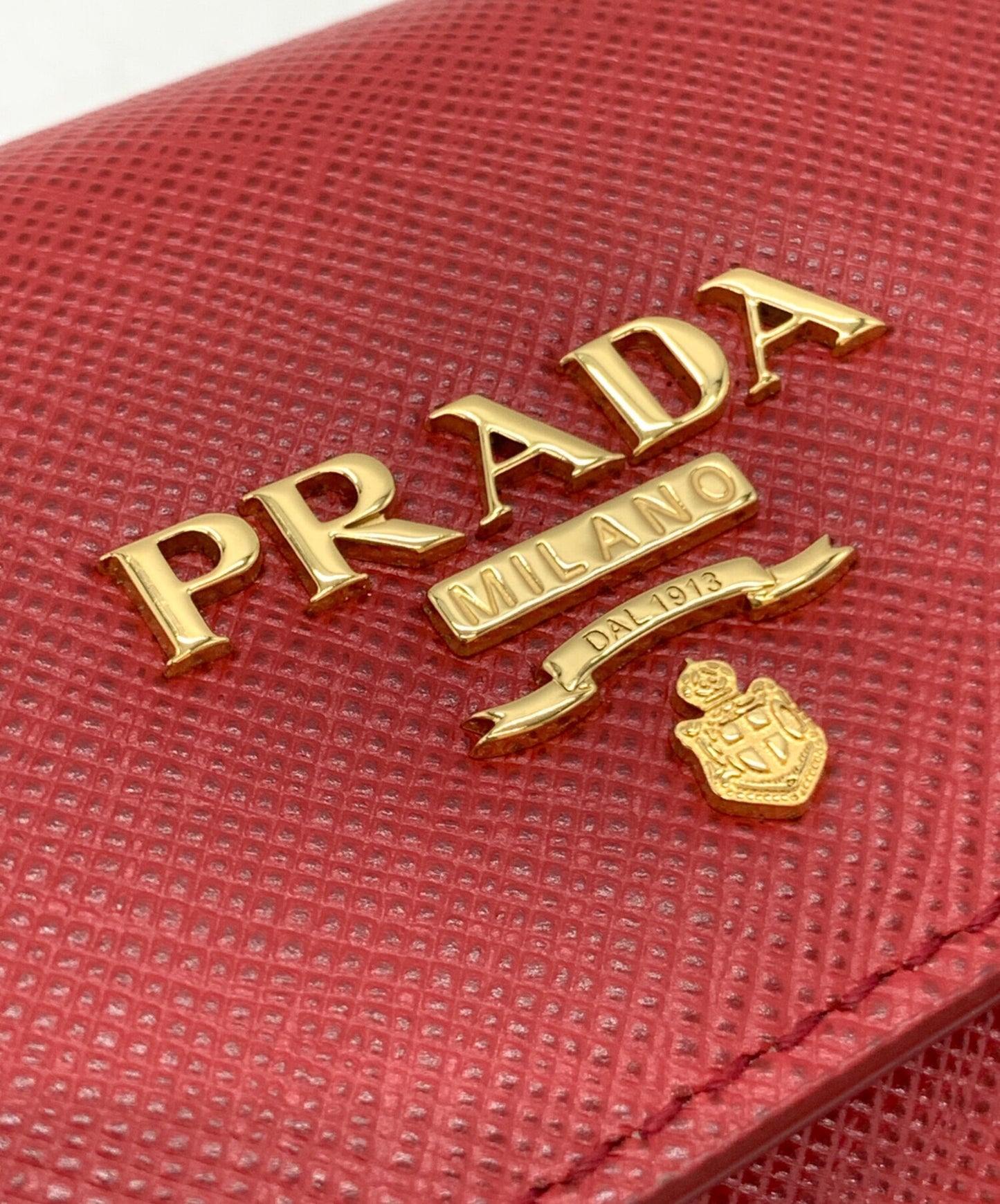 [Pre-owned] PRADA Saffiano card case 1MH027