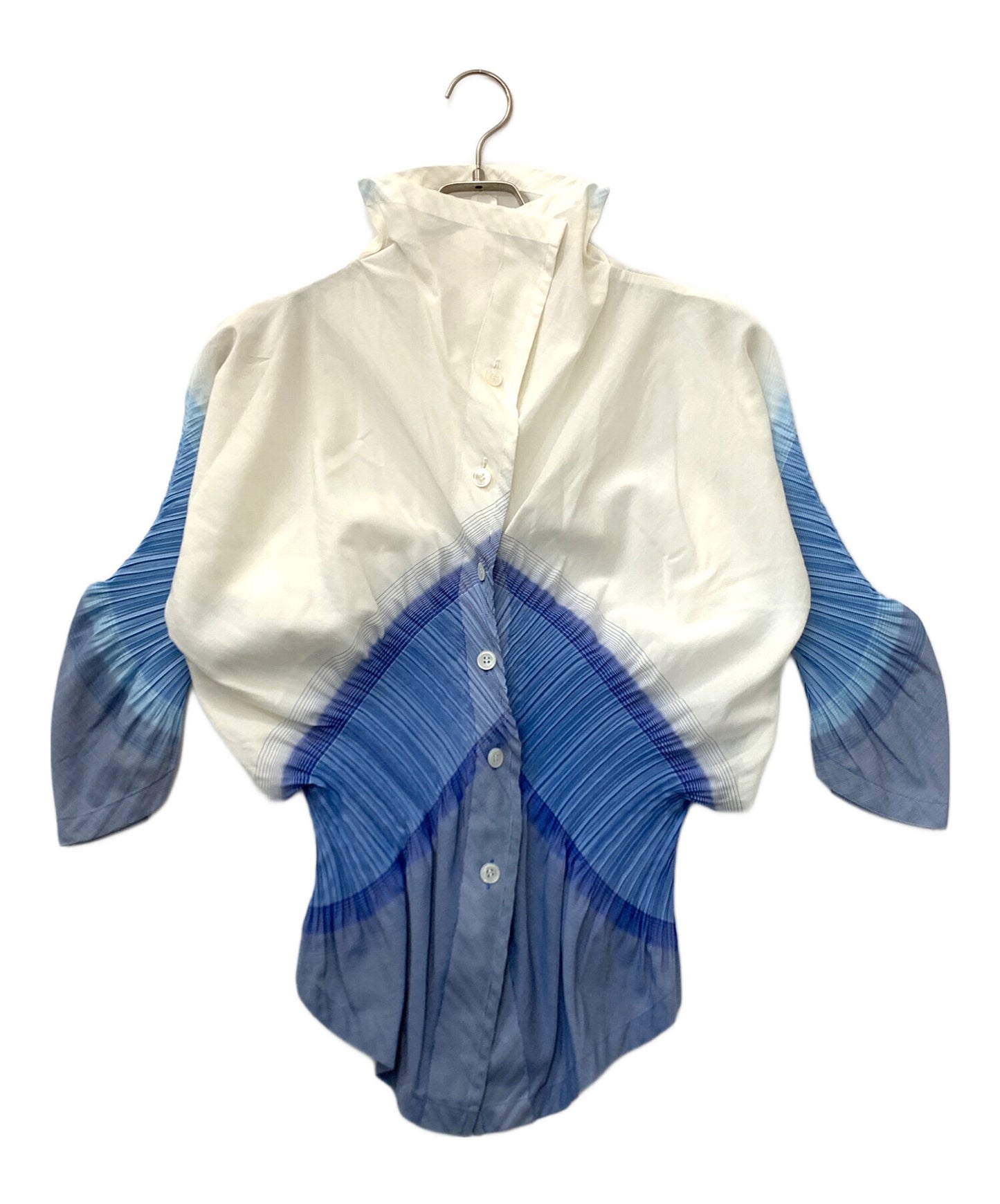 [Pre-owned] ISSEY MIYAKE FETE deformed-pleated shirt IF82FD224