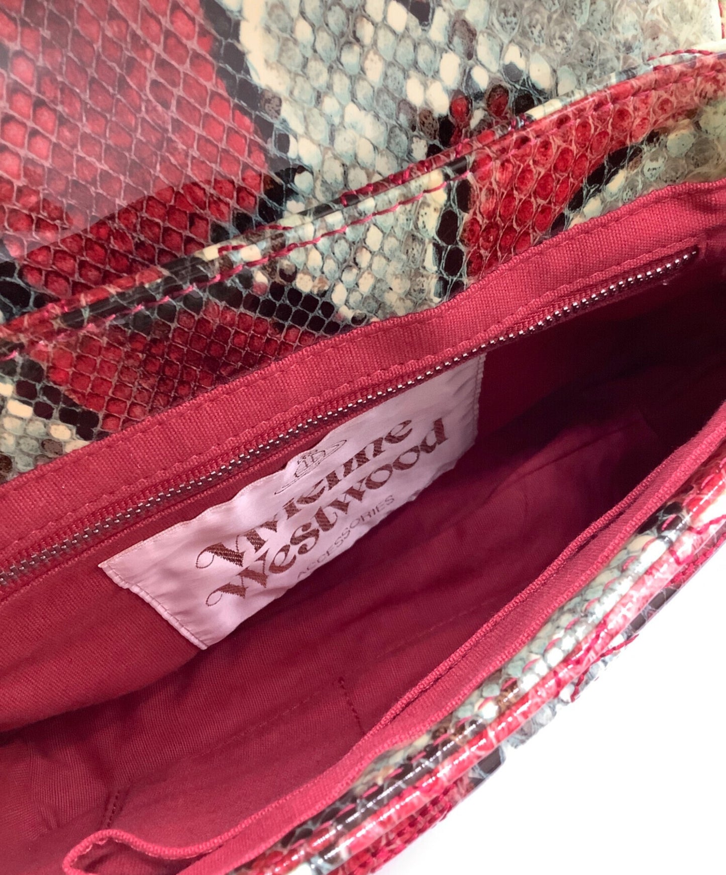 [Pre-owned] Vivienne Westwood Python Pattern Shoulder Bag