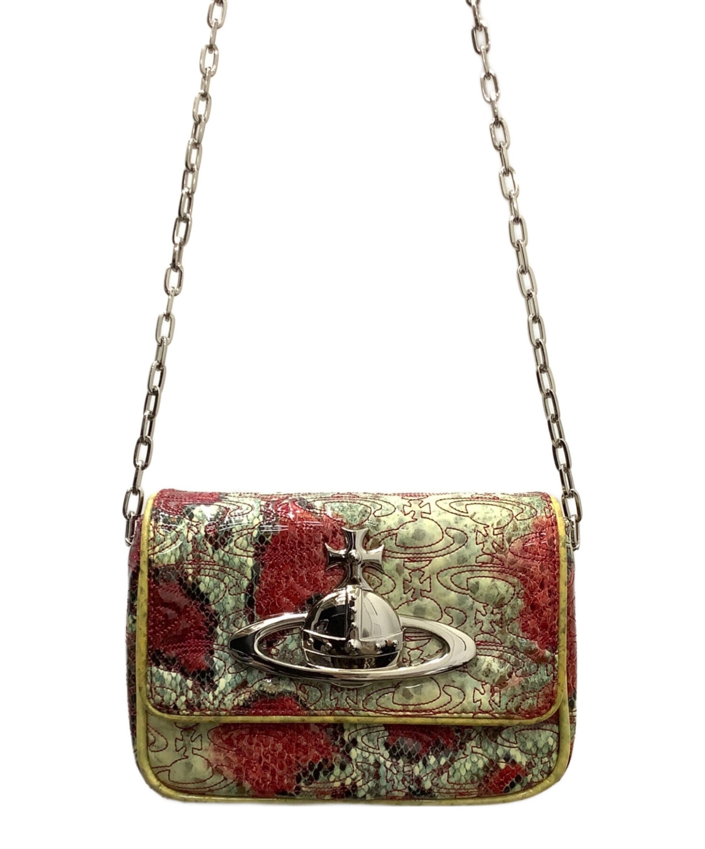 [Pre-owned] Vivienne Westwood Python Pattern Shoulder Bag