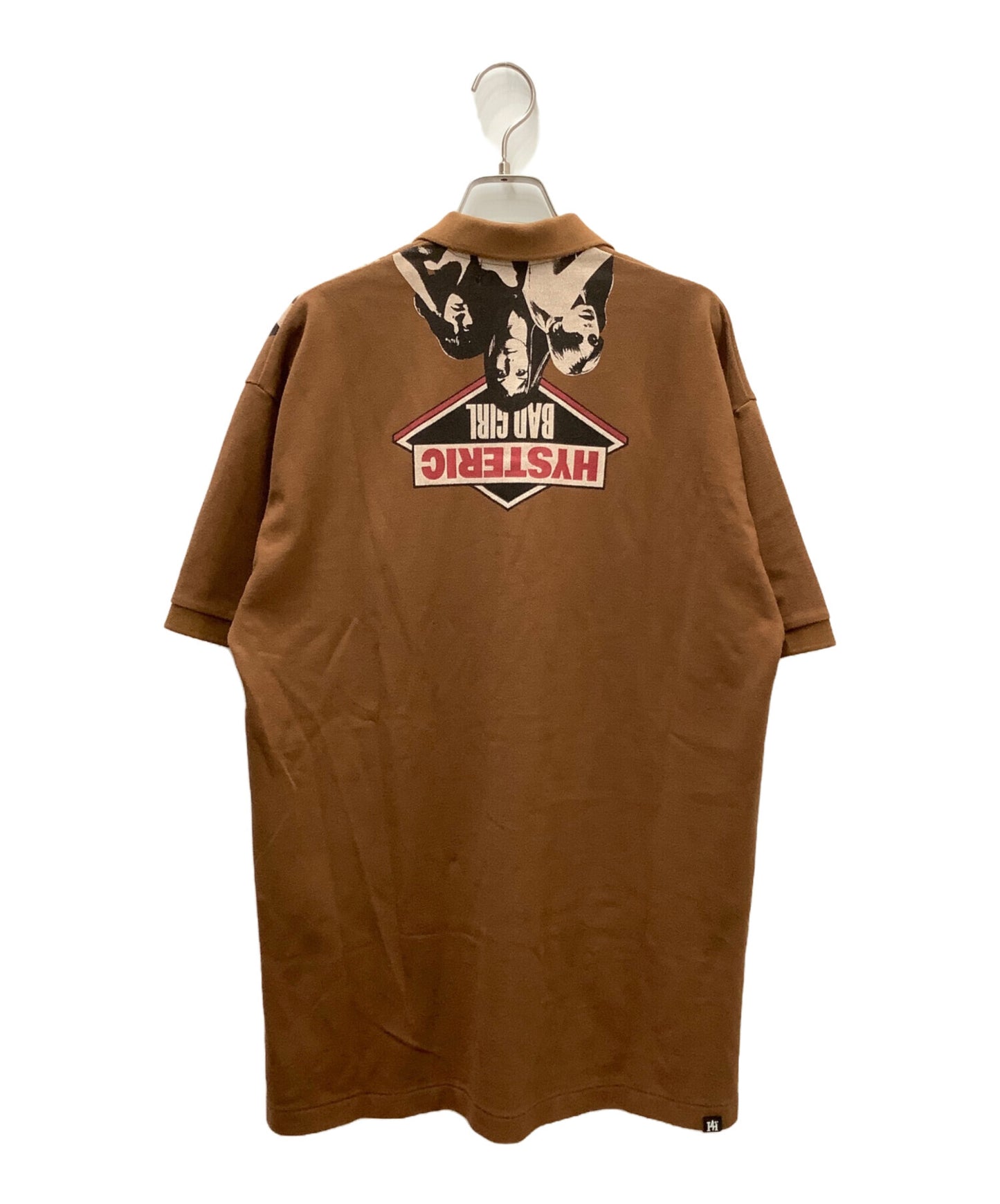 [Pre-owned] Hysteric Glamour BAD GIRL printed big polo shirt