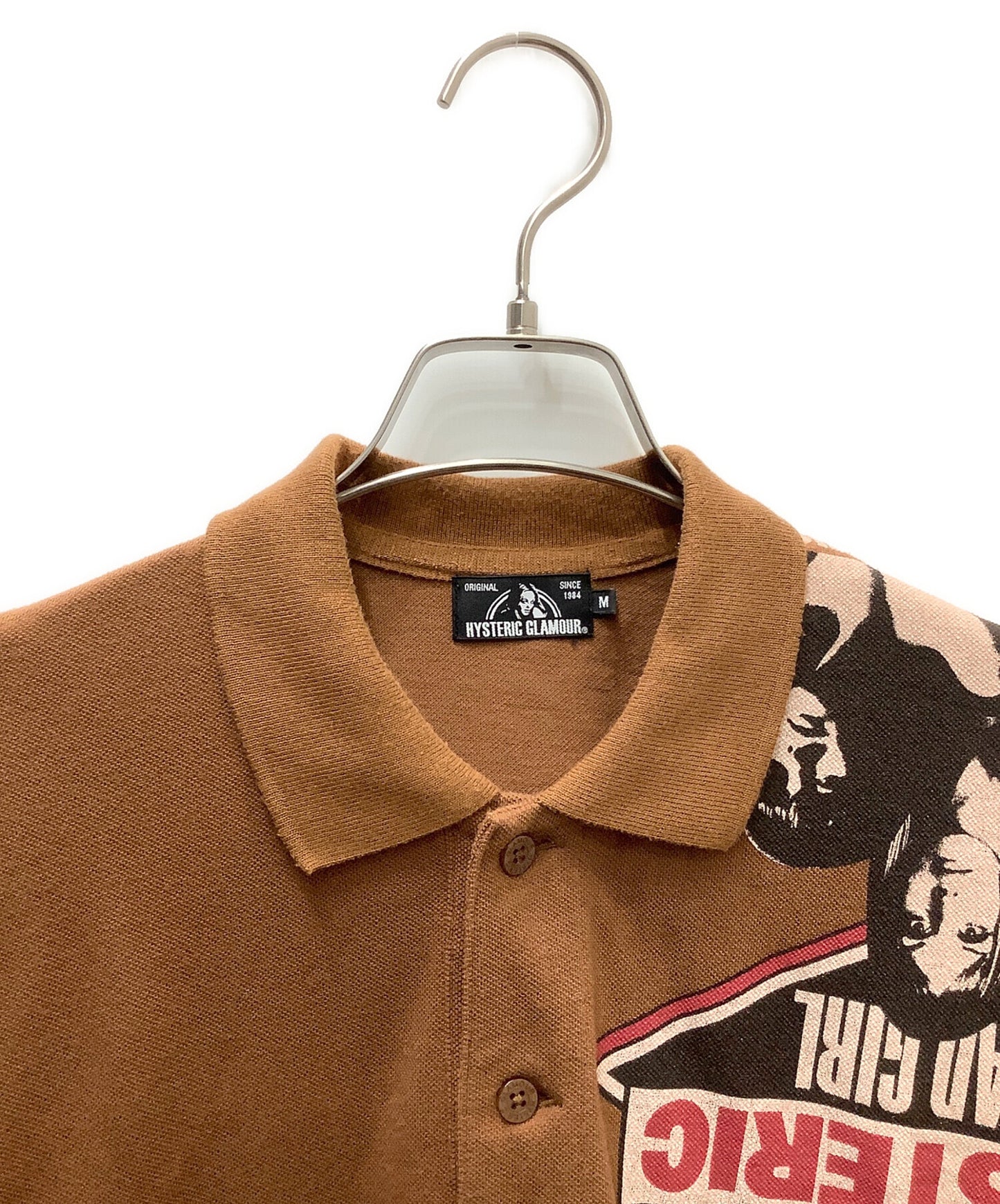 [Pre-owned] Hysteric Glamour BAD GIRL printed big polo shirt