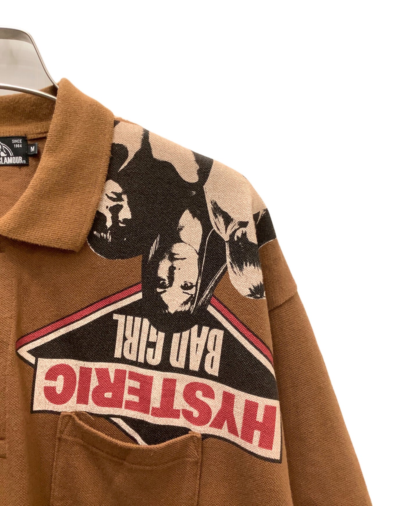 [Pre-owned] Hysteric Glamour BAD GIRL printed big polo shirt