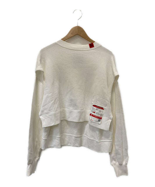 [Pre-owned] Maison MIHARA YASUHIRO Cropped Deformed Faux Sleeve Sweatshirt B06PO561